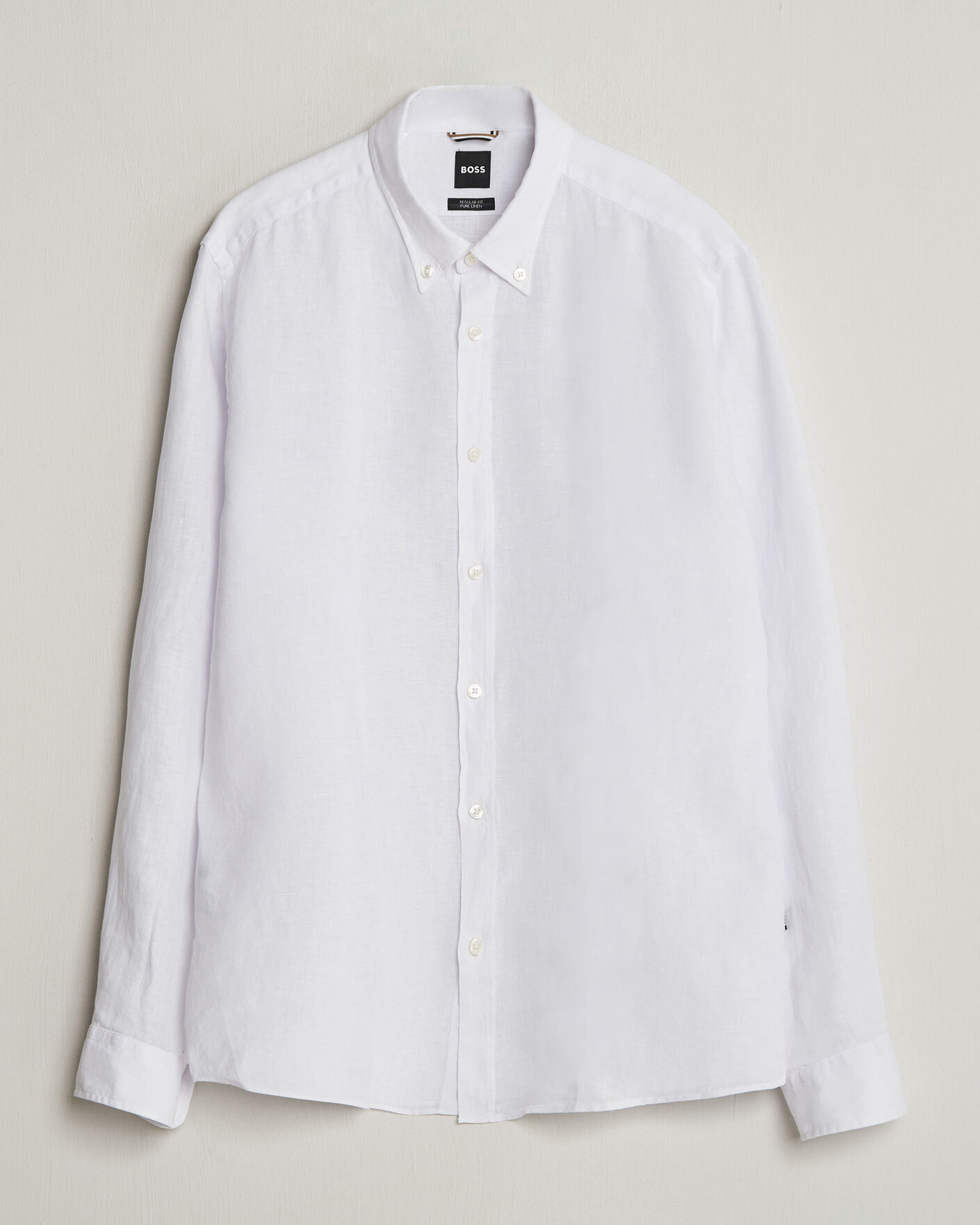 Men | Shirts | BOSS BLACK | Liam Linen Shirt White