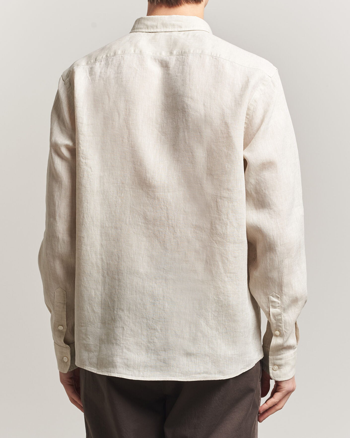 Men | Shirts | BOSS BLACK | Liam Linen Shirt Open Beige