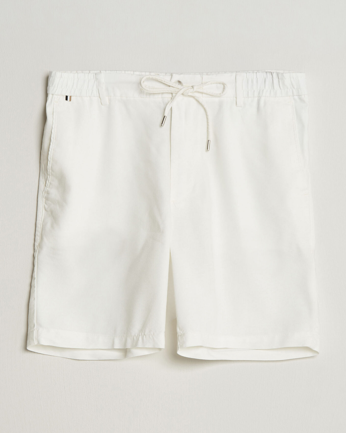 Men | Shorts | BOSS BLACK | Kane Linen Drawstring Shorts White