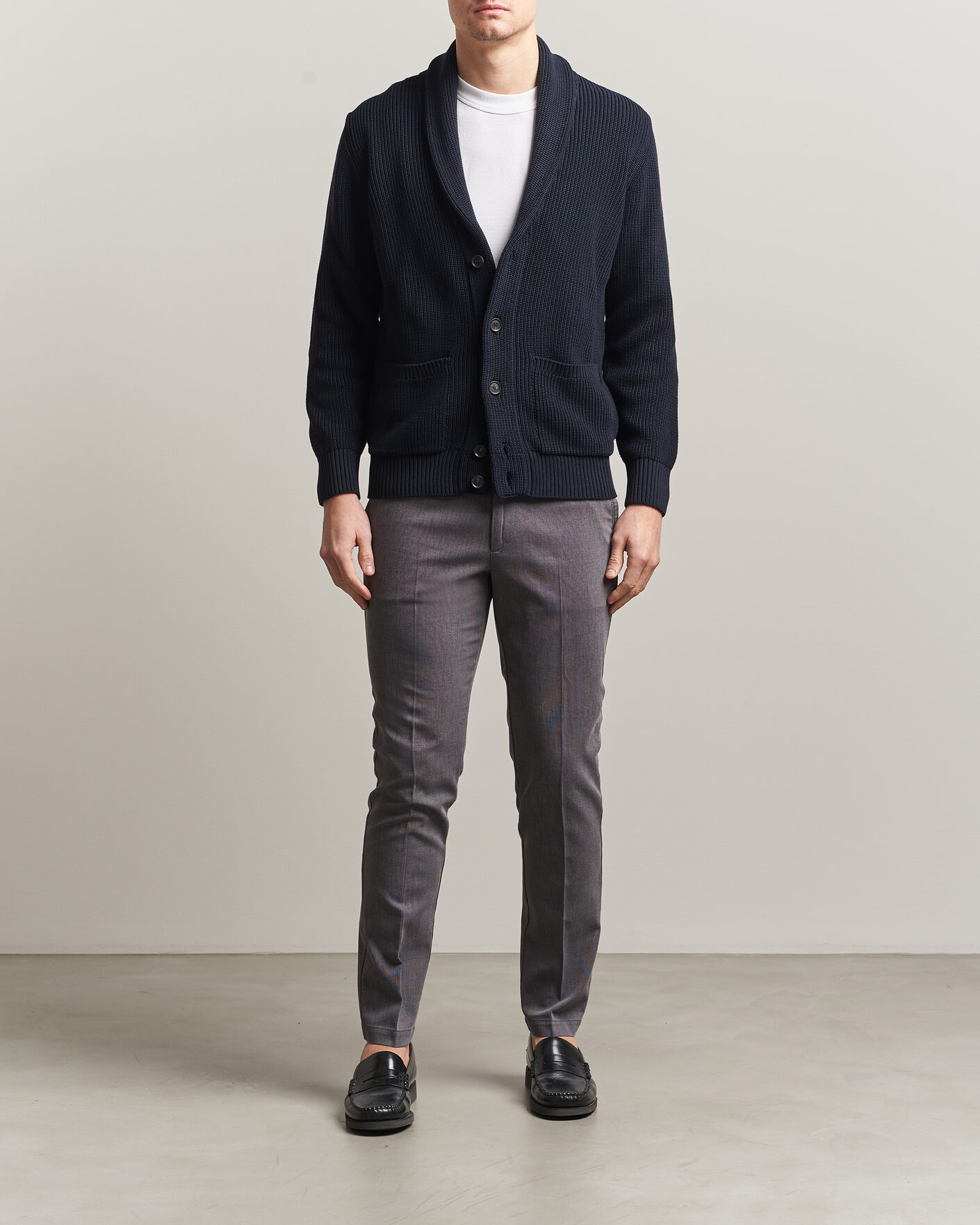 Men | Trousers | BOSS BLACK | Kaiton Structured Chinos Black