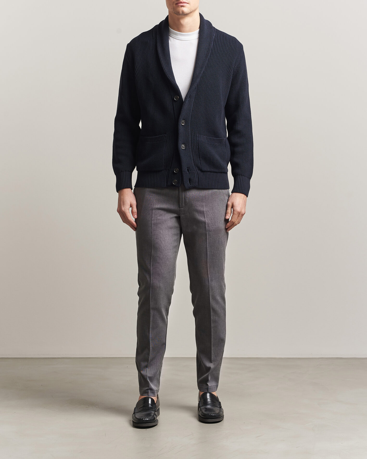 Men | Trousers | BOSS BLACK | Kaiton Structured Chinos Black