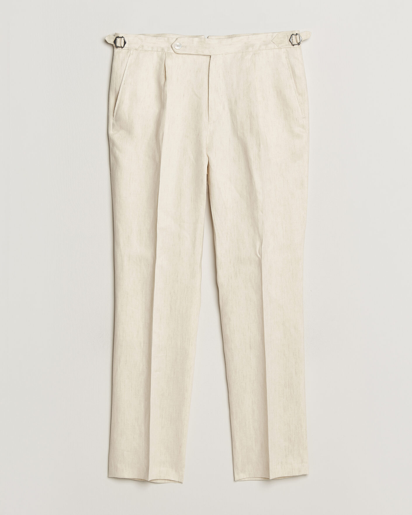Men | Trousers | BOSS BLACK | Perino Linen Suit Trousers Open Beige