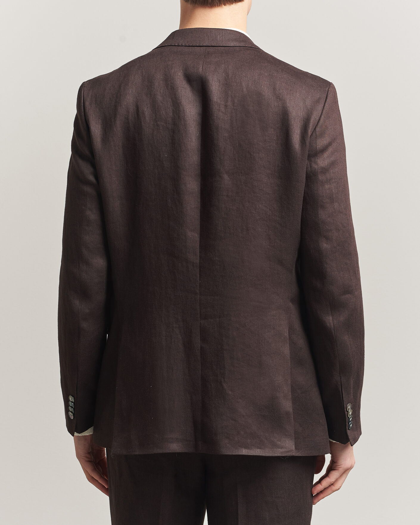 Men | Blazers | BOSS BLACK | Hutson Linen Suit Blazer Dark Brown
