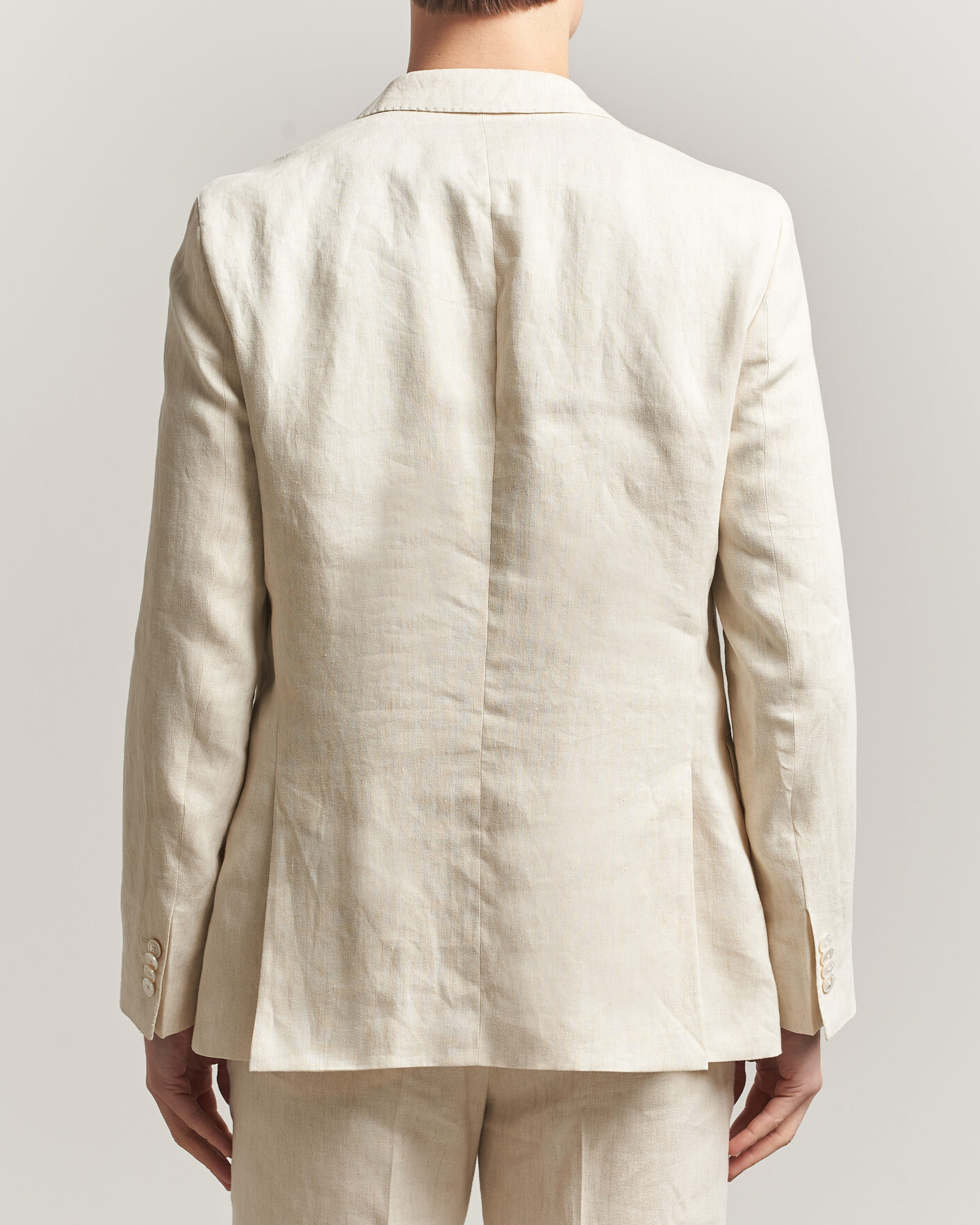Men | Blazers | BOSS BLACK | Hutson Linen Suit Blazer Open Beige