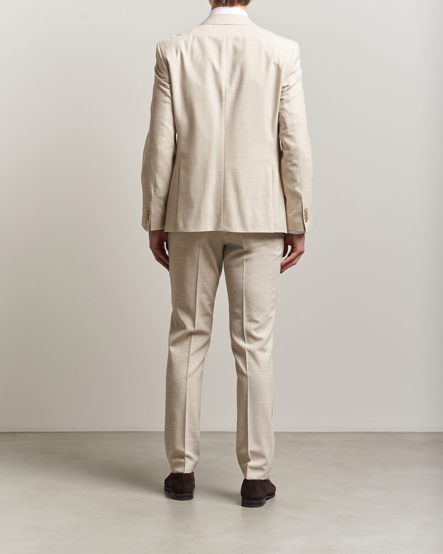 Men | Suits | BOSS BLACK | Huge Wool/Linen Suit Open Beige