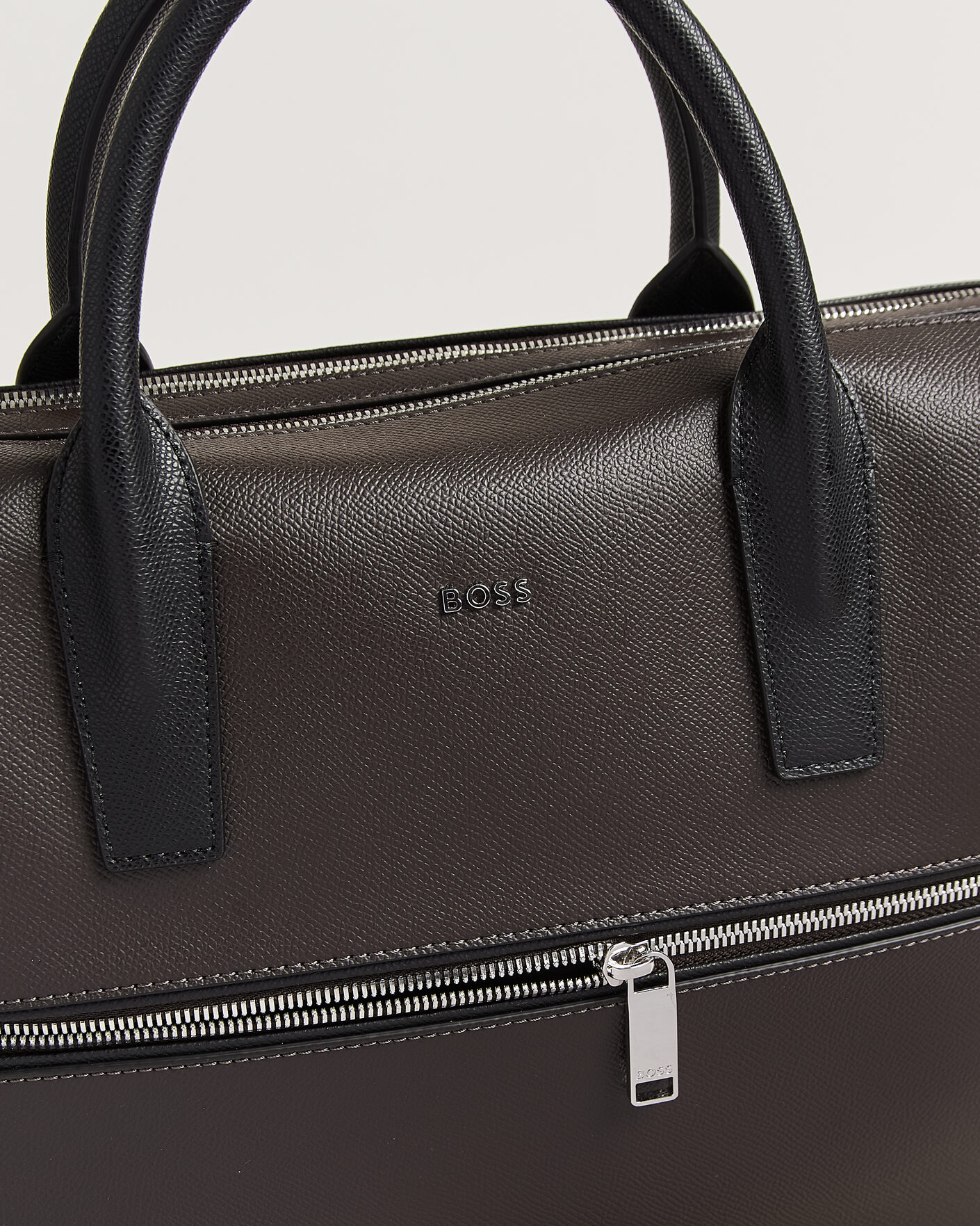 Men | Bags | BOSS BLACK | Daxter Leather Briefcase Dark Brown