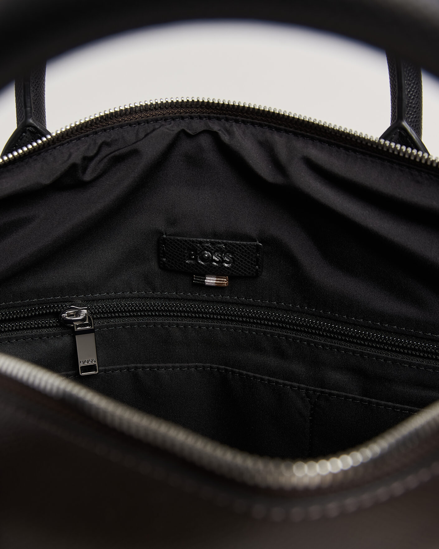 Men | Bags | BOSS BLACK | Daxter Leather Briefcase Dark Brown