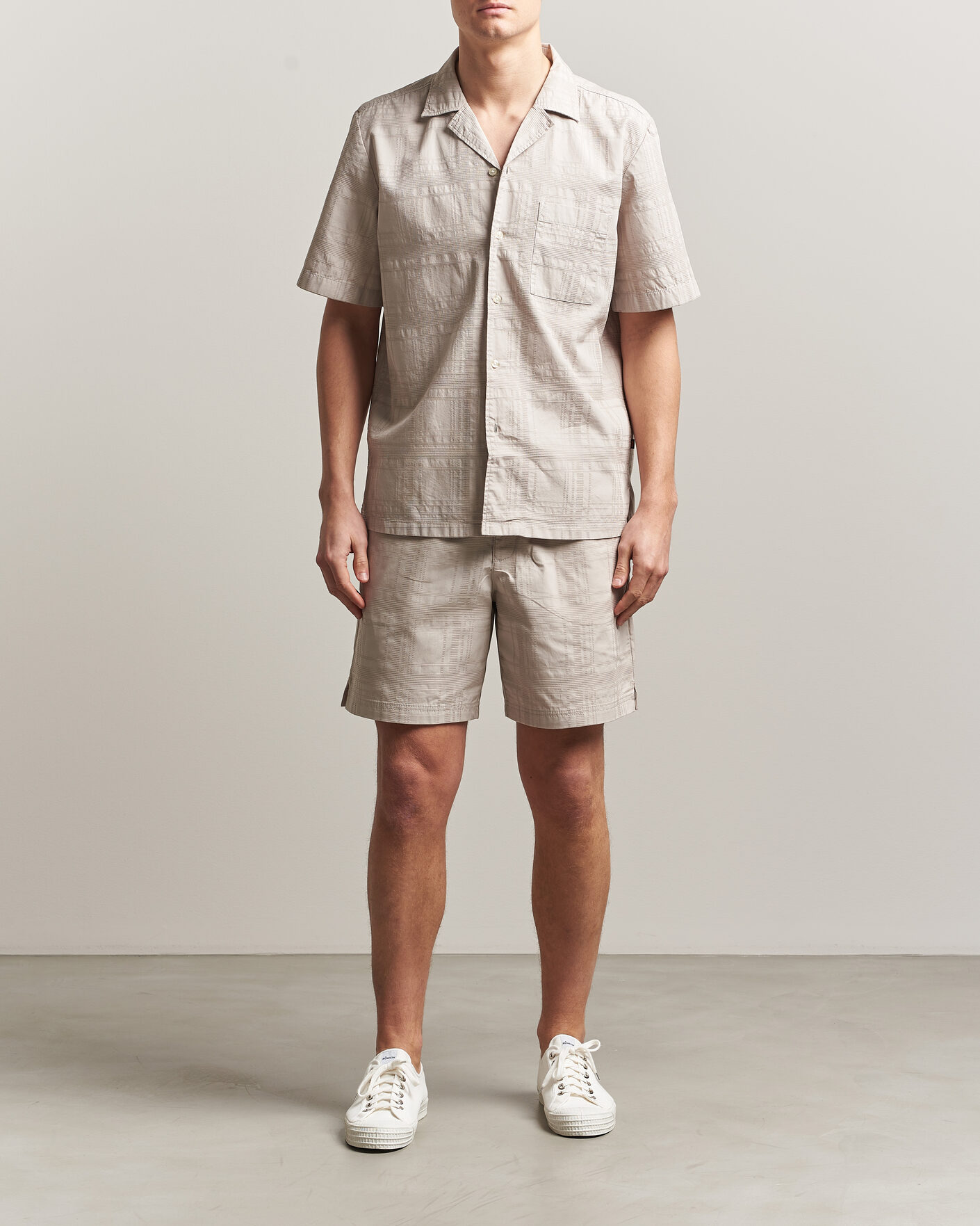 Men | Shirts | BOSS ORANGE | Rayer Cotton Resort Shirt Beige