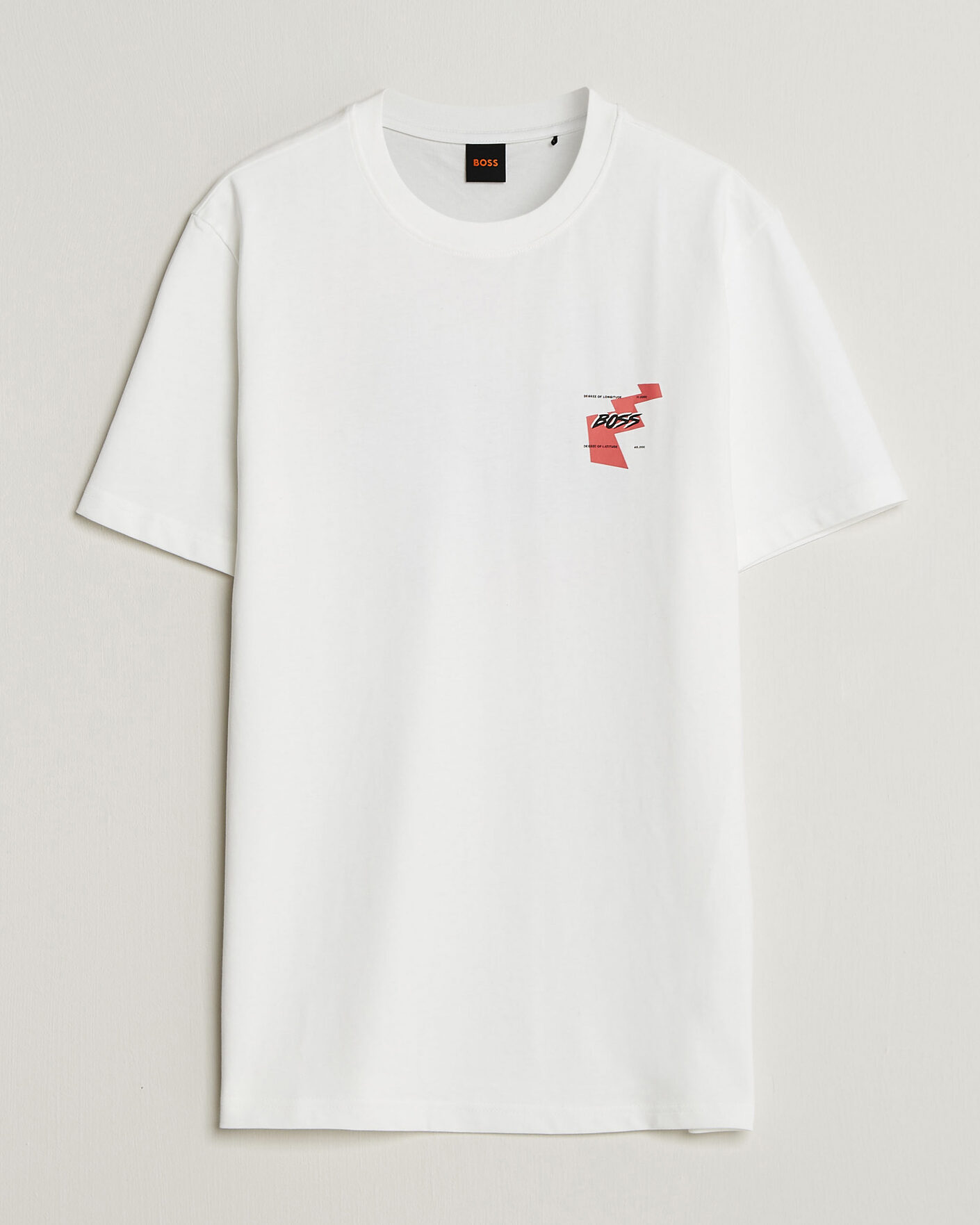 Men | T-Shirts | BOSS ORANGE | Movement Printed Crew Neck T-Shirt Natural