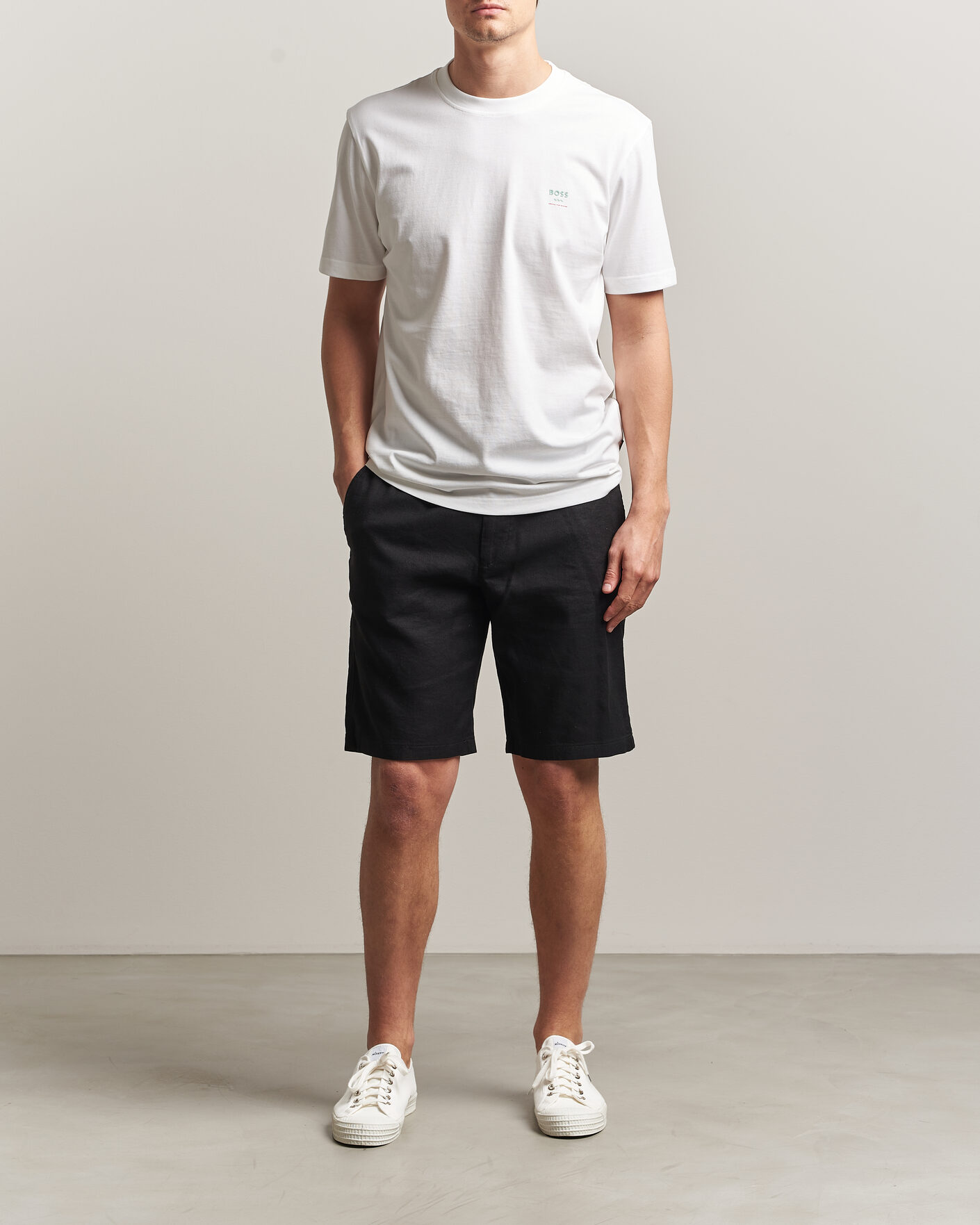 Men | T-Shirts | BOSS ORANGE | Groove Printed Crew Neck T-Shirt White