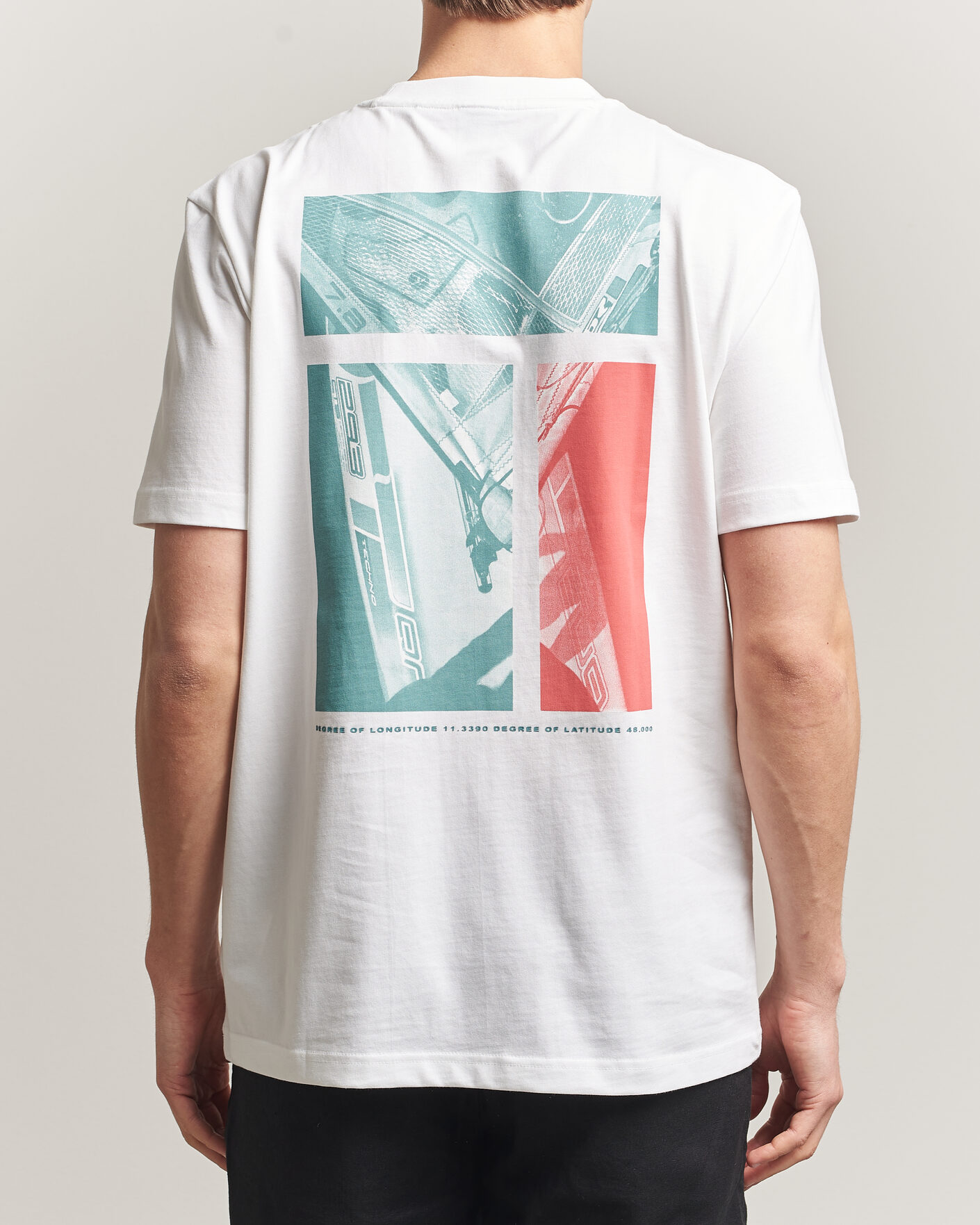 Men | T-Shirts | BOSS ORANGE | Groove Printed Crew Neck T-Shirt White