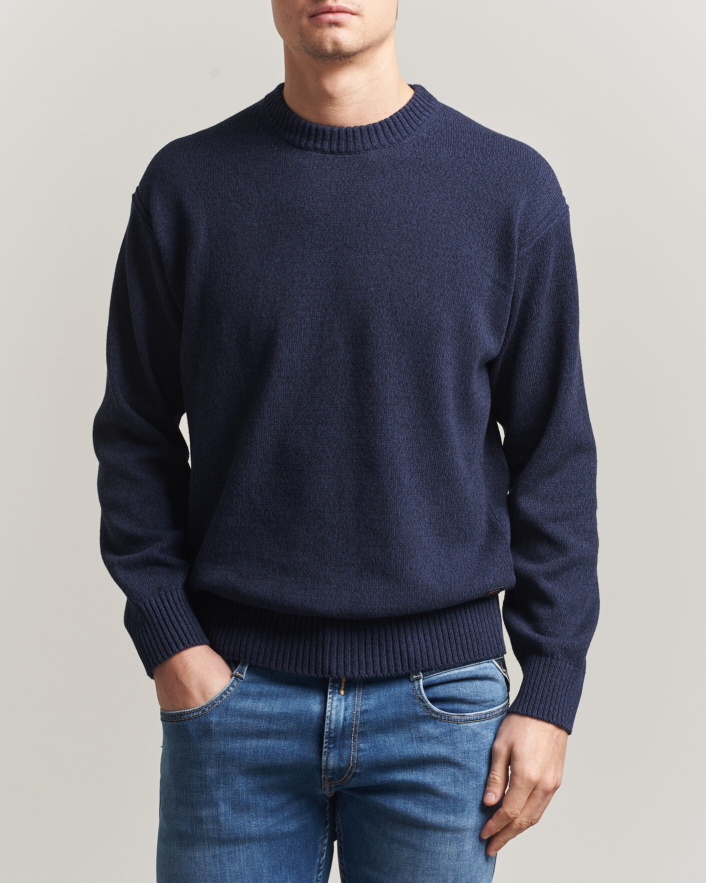Men | Sweaters & Knitwear | BOSS ORANGE | Kerlino Knitted Sweater Dark Blue