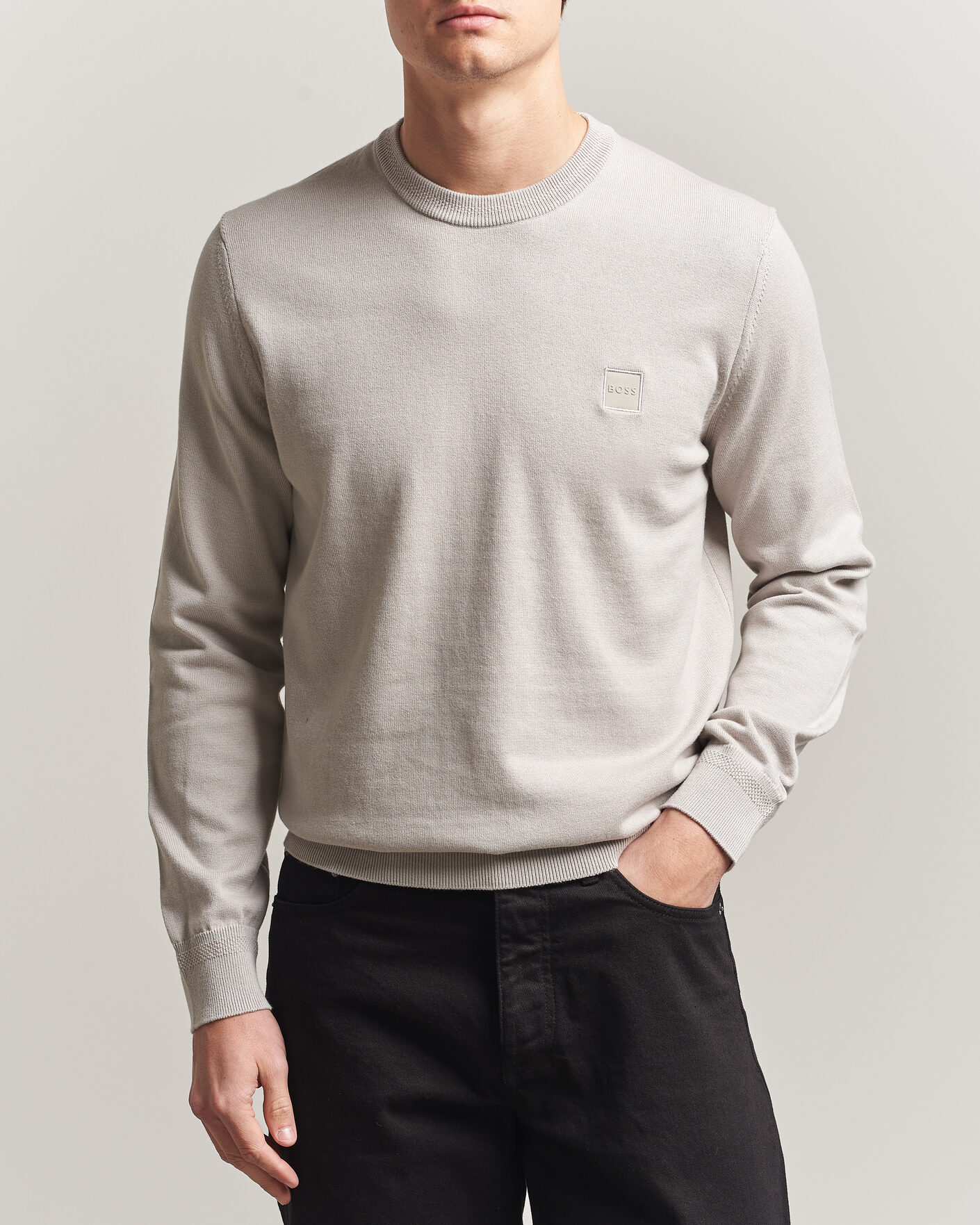 Men | Sweaters & Knitwear | BOSS ORANGE | Kanovano Knitted Sweater Beige