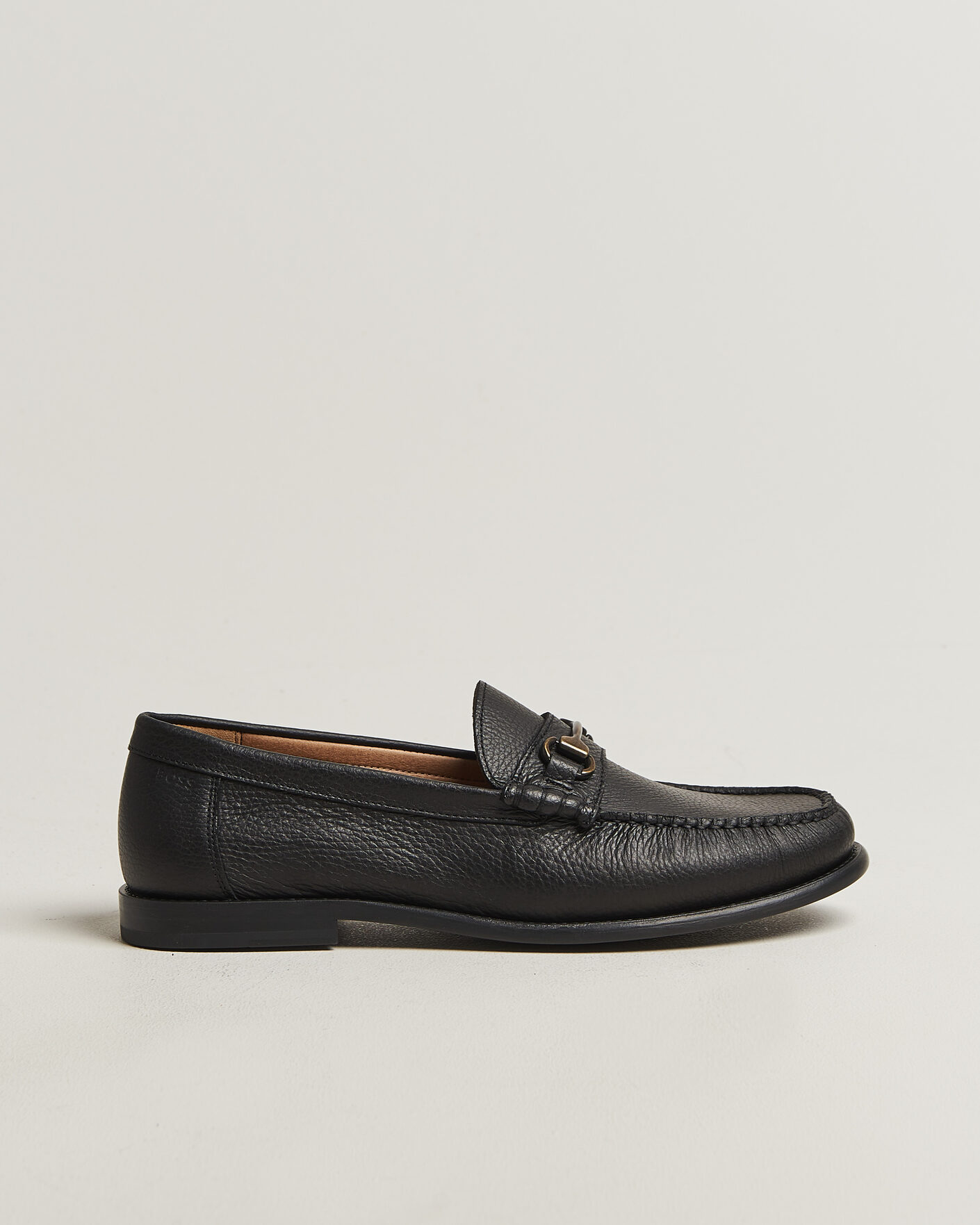Men | Loafers | BOSS BLACK | Tevan Leather Moccasin Black