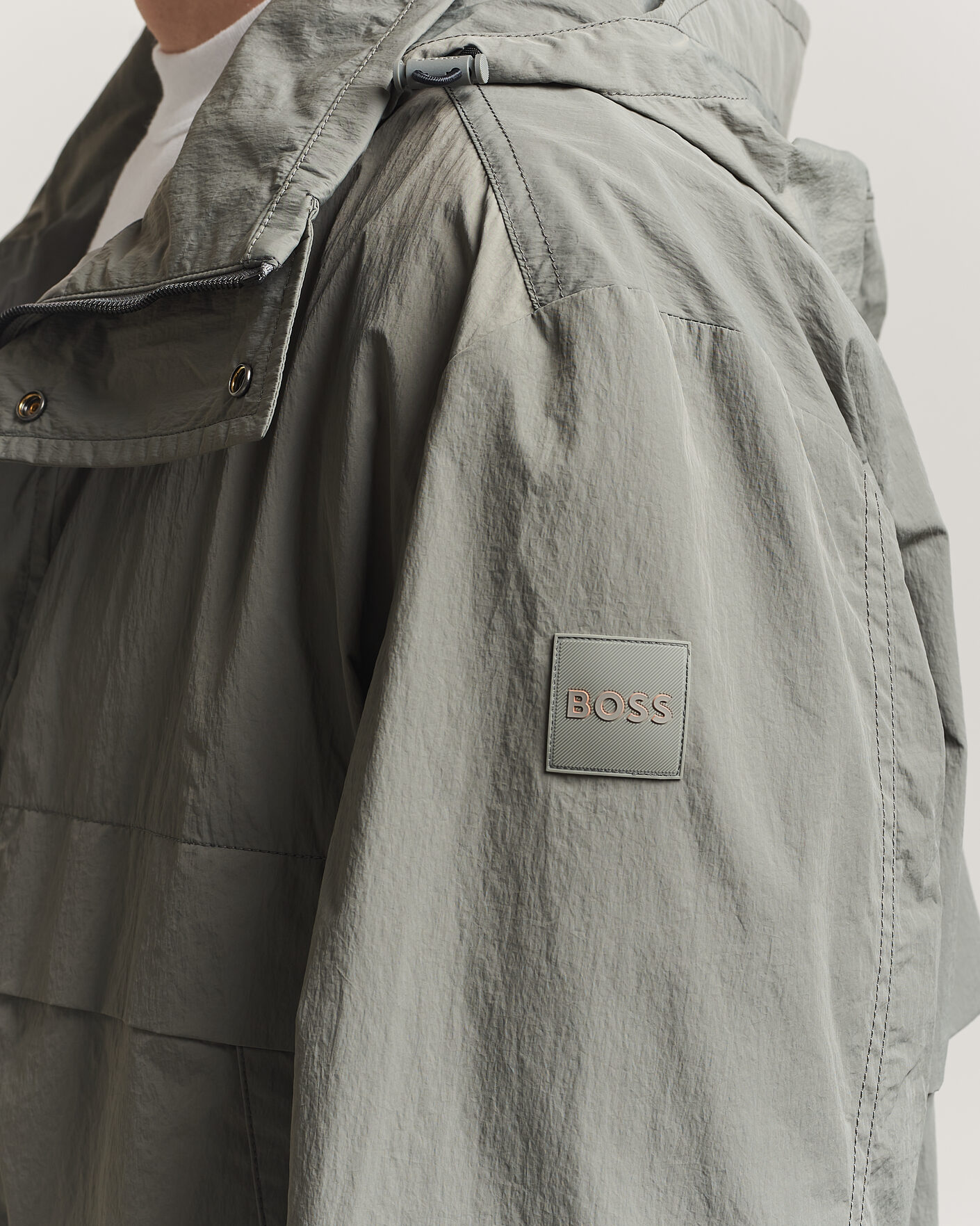 Men | Coats & Jackets | BOSS ORANGE | Oberle Hooded Jacket Green