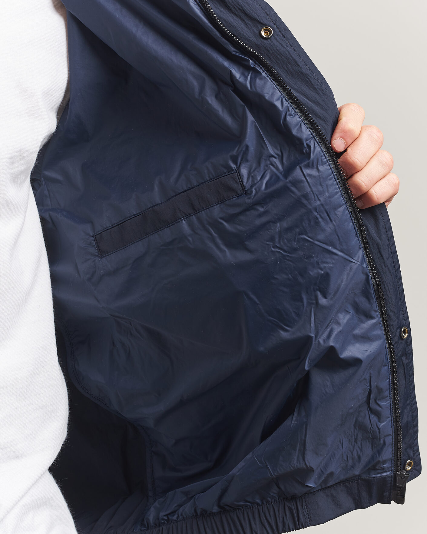 Men | Coats & Jackets | BOSS ORANGE | Oberle Hooded Jacket Dark Blue