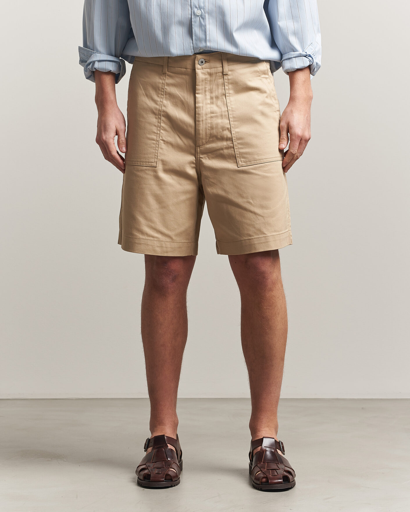 Men | Shorts | HUGO | Gutwin Workwear Shorts Medium Beige
