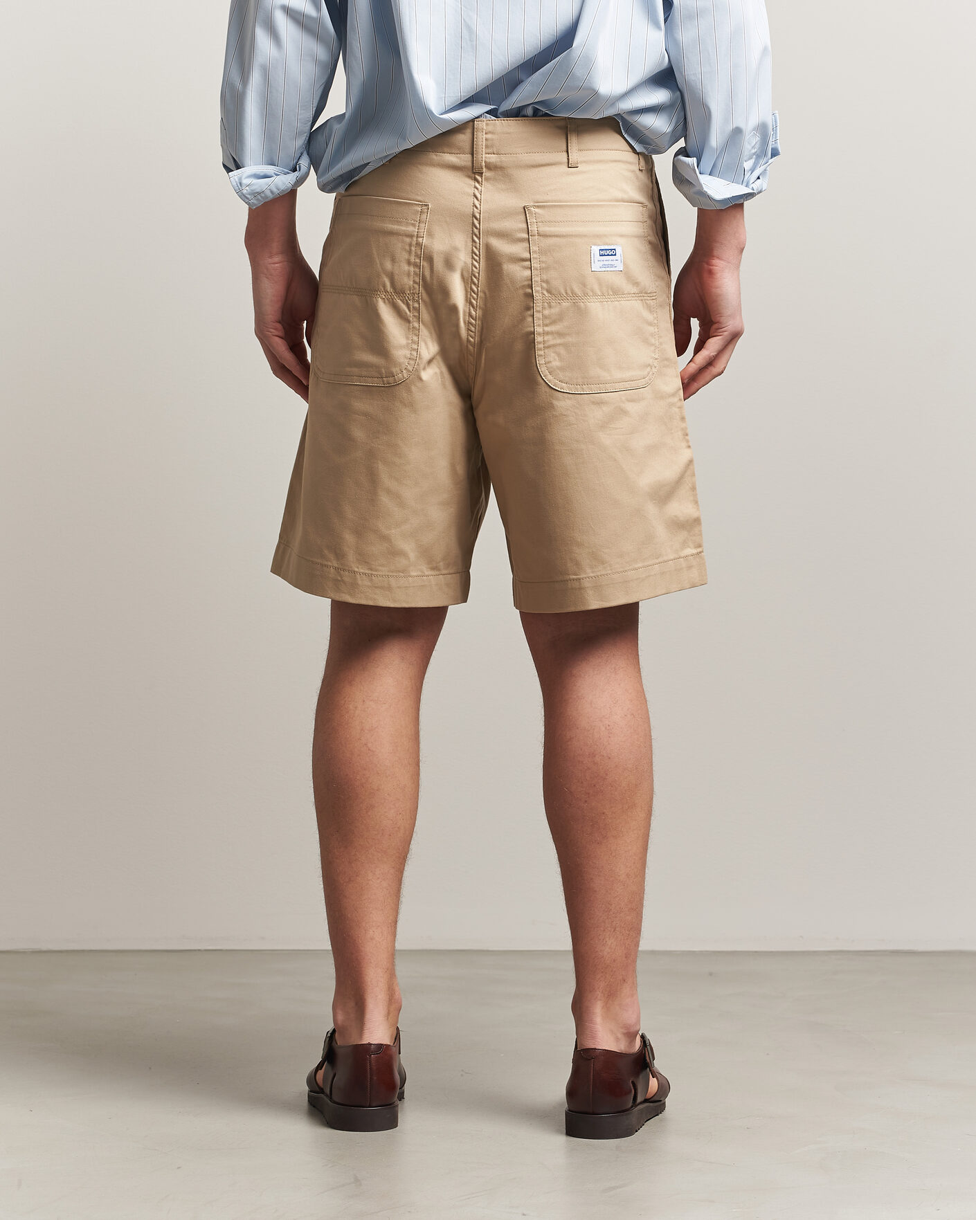 Men | Shorts | HUGO | Gutwin Workwear Shorts Medium Beige