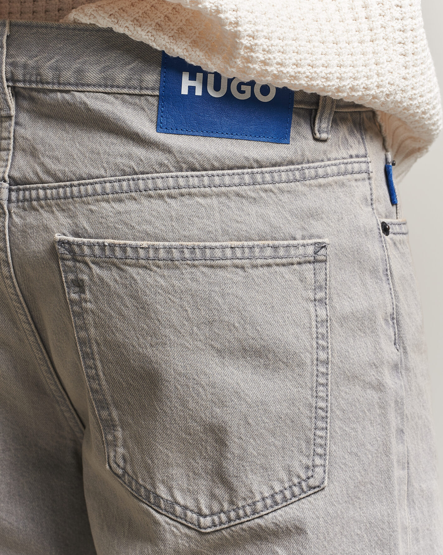 Men | Jeans | HUGO | Nate Baggy Fit Jeans Medium Grey
