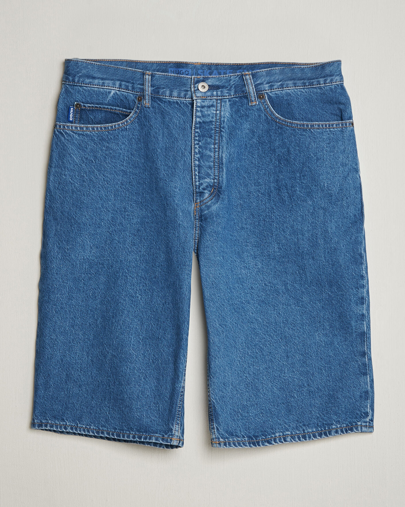 Men | Shorts | HUGO | Skate Denim Shorts Medium Blue