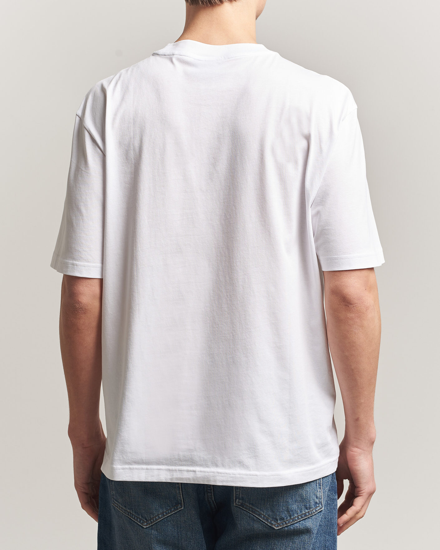 Men | T-Shirts | HUGO | Norizom Printed Crew Neck T-Shirt White