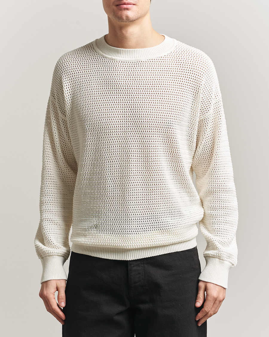 Men | Sweaters & Knitwear | HUGO | Sanjou Knitted Sweater Open White