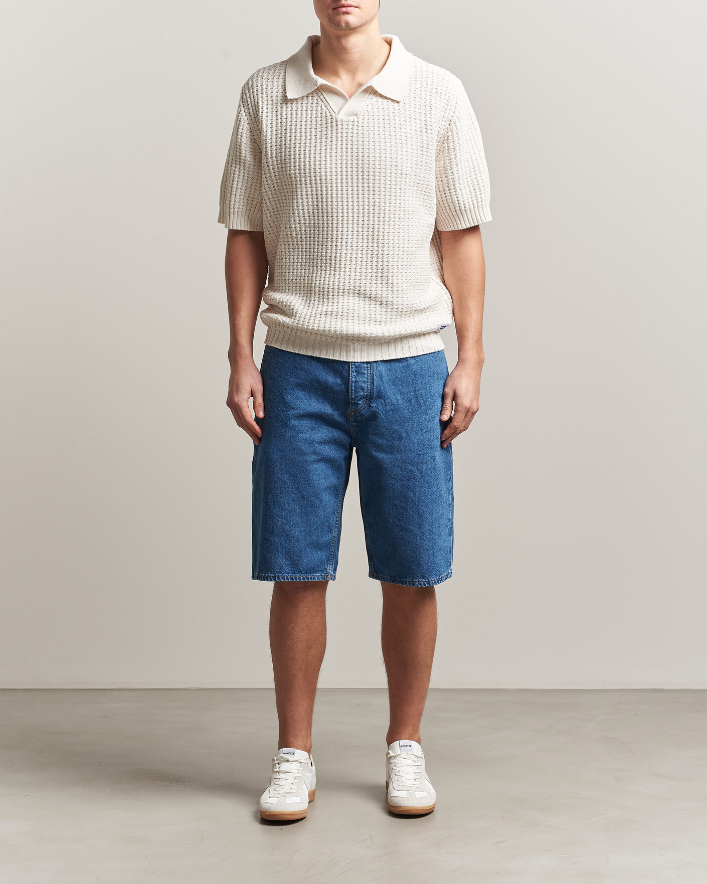 Men | Polo Shirts | HUGO | Spero Knitted Polo Open White