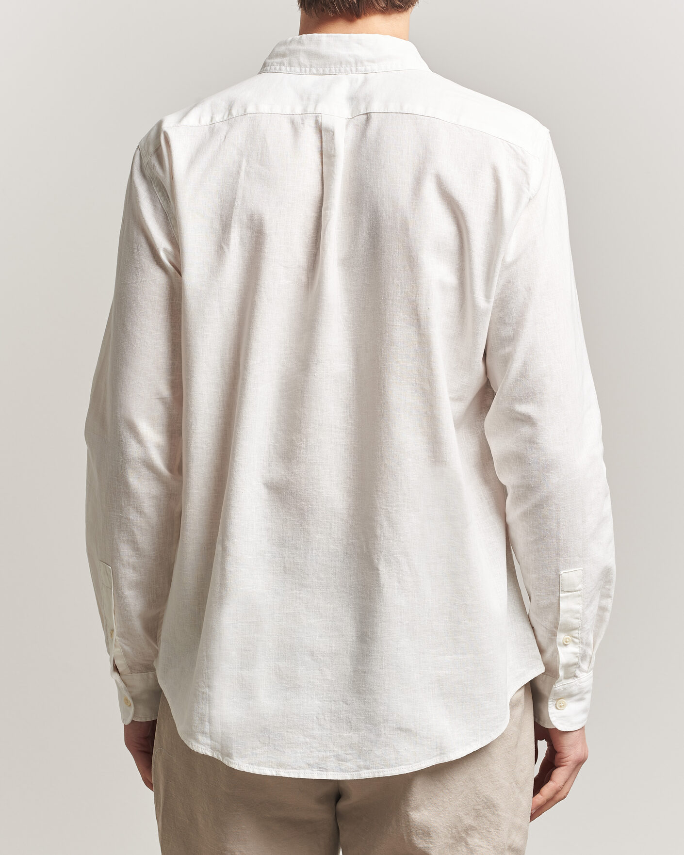 Men | Shirts | Dockers | Slim Linen/Cotton Shirt Undyed
