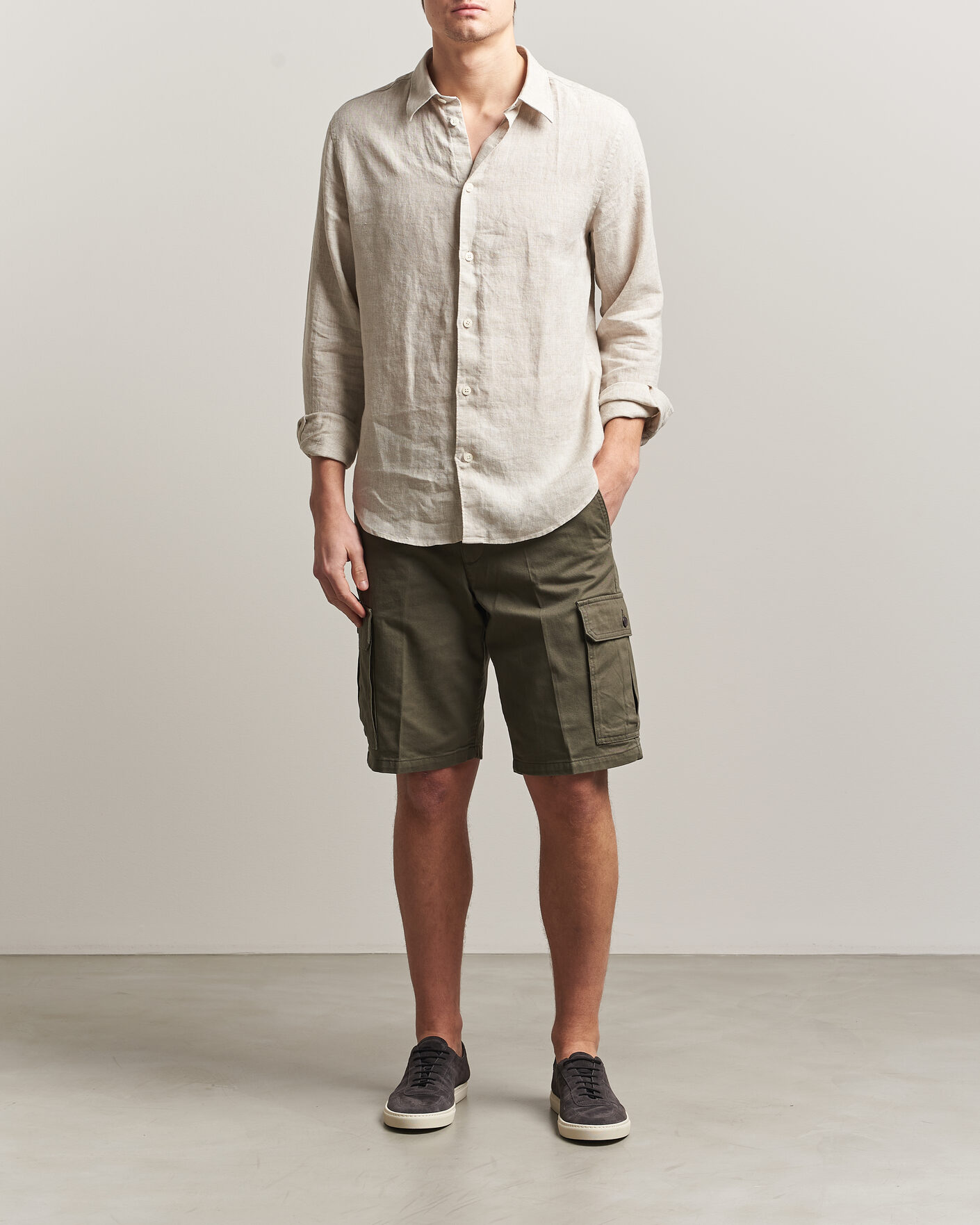 Men | Shorts | Dockers | Straight Cargo Shorts Earth Moss