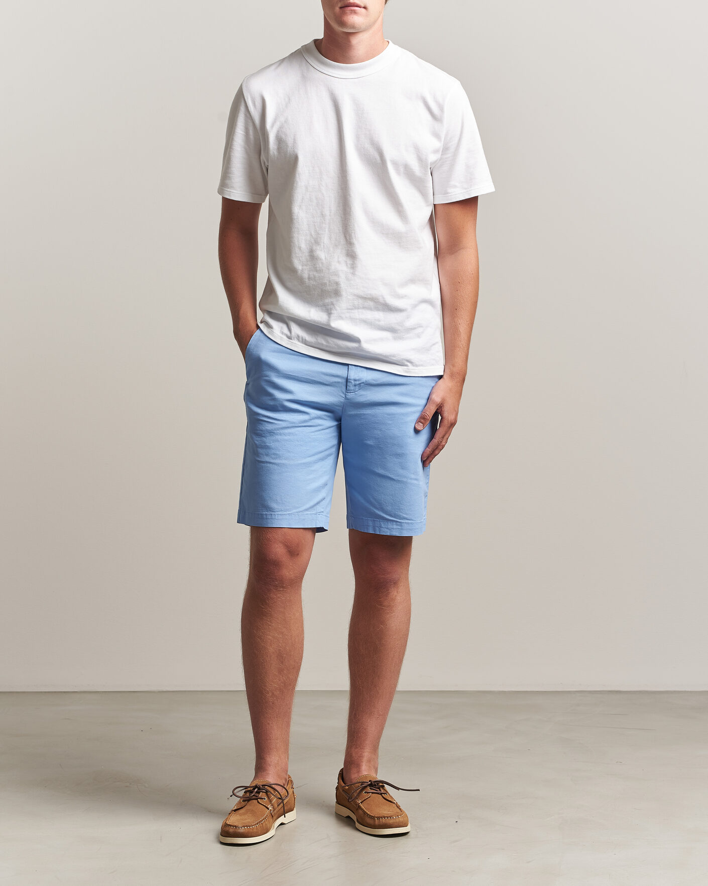 Men | Shorts | Dockers | Slim Cotton/Linen Shorts Vista Blue