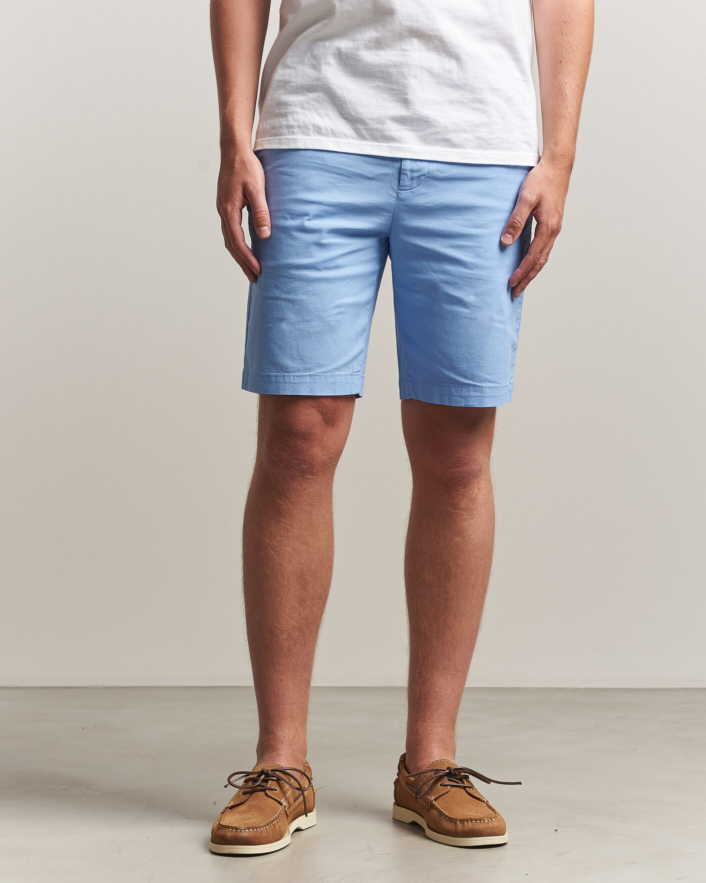 Men | Shorts | Dockers | Slim Cotton/Linen Shorts Vista Blue
