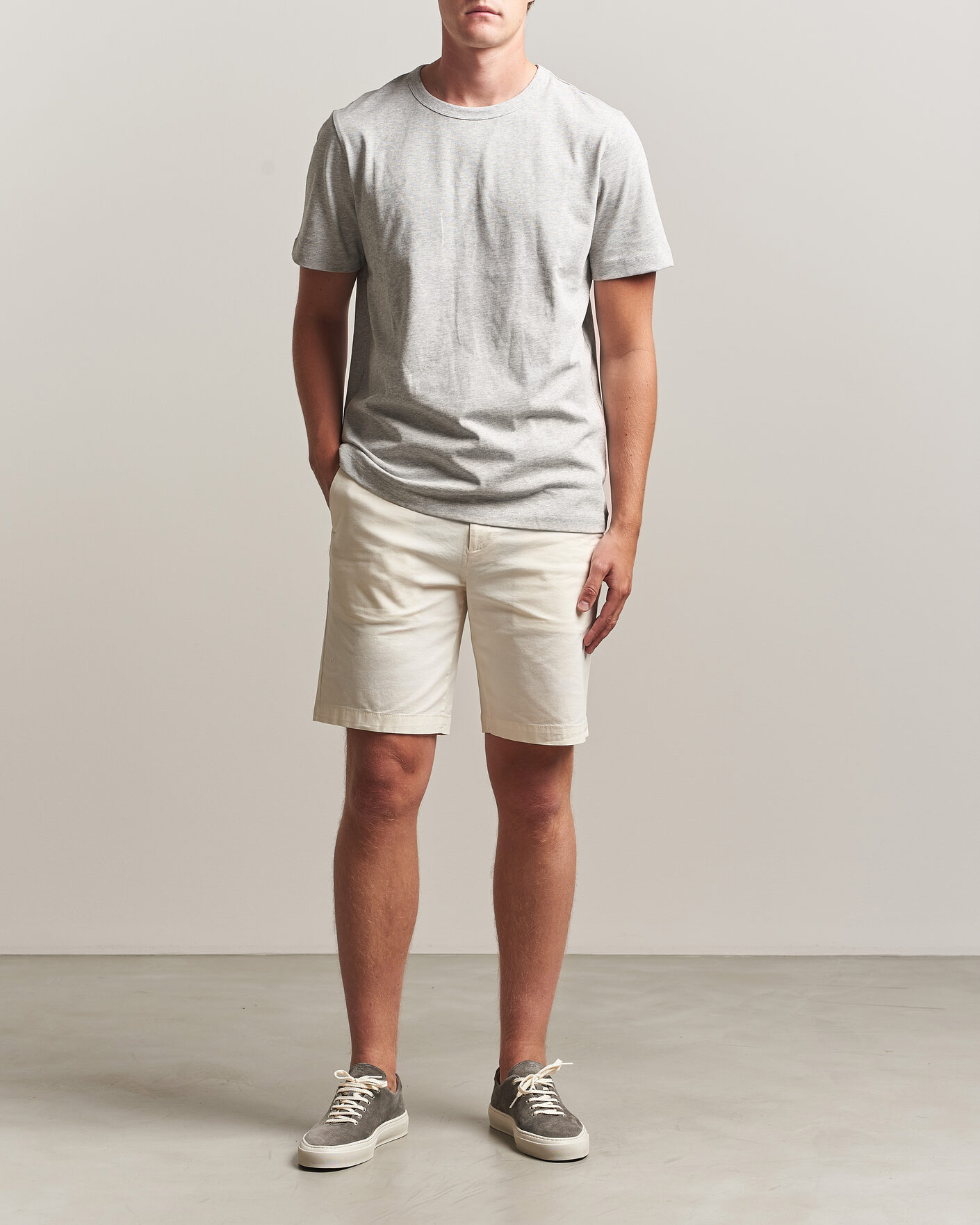 Men | Shorts | Dockers | Slim Cotton/Linen Shorts Buttercream
