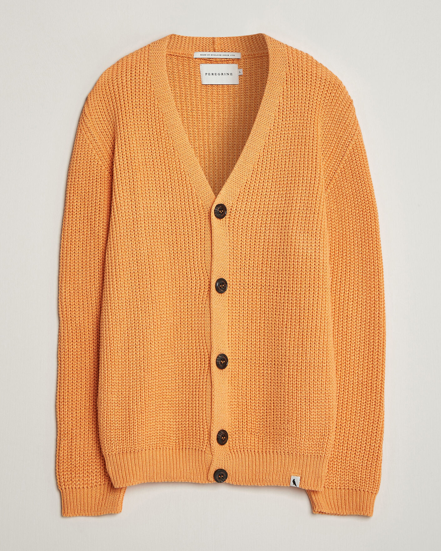Men | Sweaters & Knitwear | Peregrine | River Cotton Cardigan Apricot