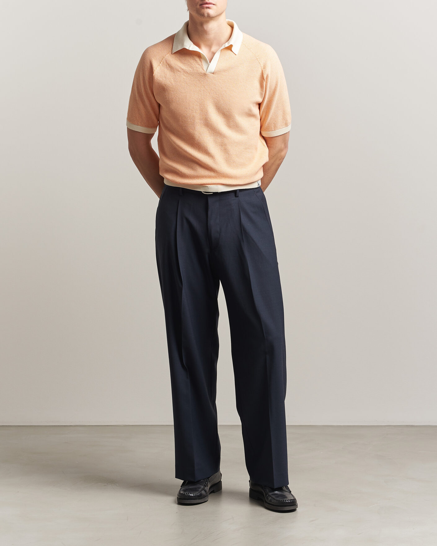 Men | Polo Shirts | Peregrine | Lynton Cotton Polo Apricot