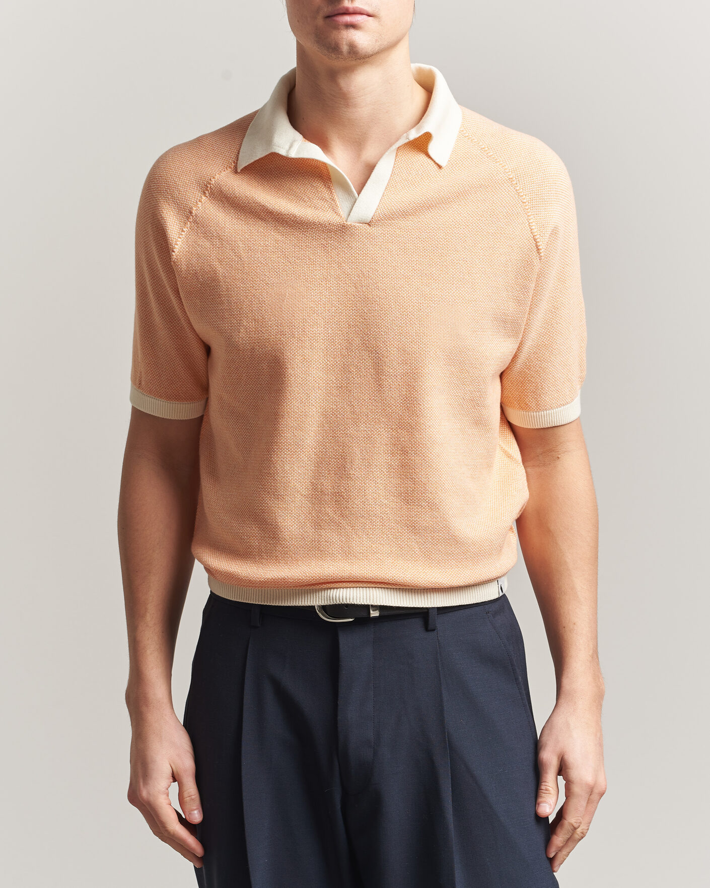 Men | Polo Shirts | Peregrine | Lynton Cotton Polo Apricot
