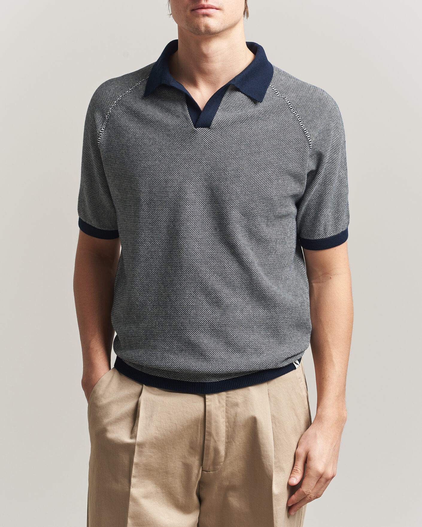 Men | Polo Shirts | Peregrine | Lynton Cotton Polo Navy