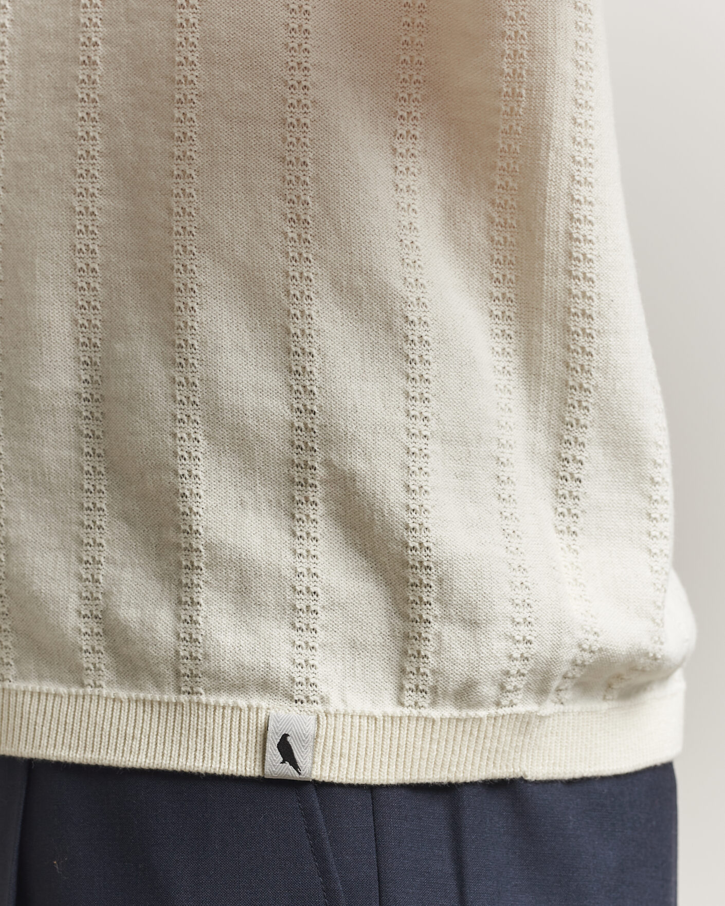 Men | Polo Shirts | Peregrine | Alma Cotton Structure Polo White