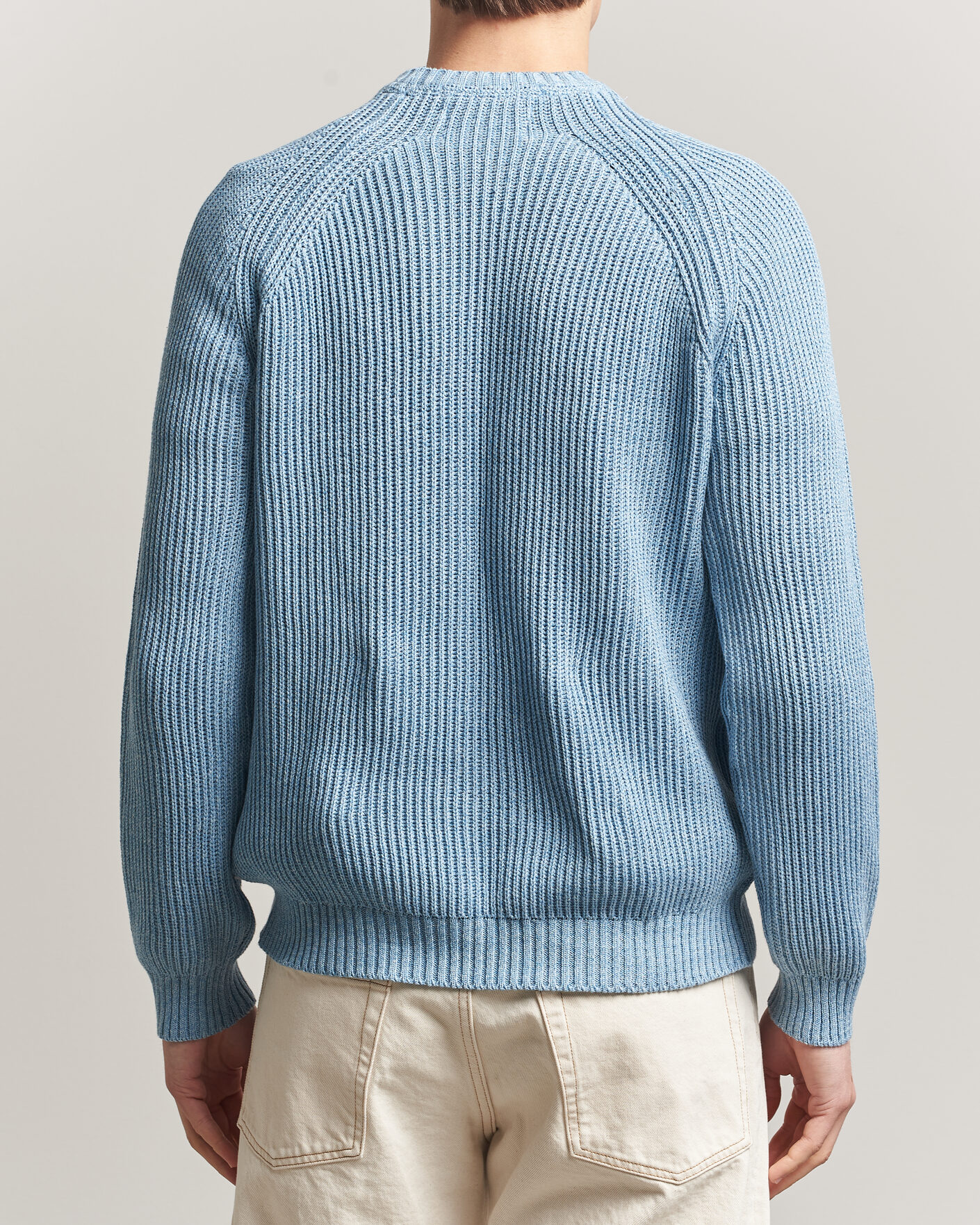 Men | Sweaters & Knitwear | Peregrine | Harry Organic Cotton Sweater Ocean