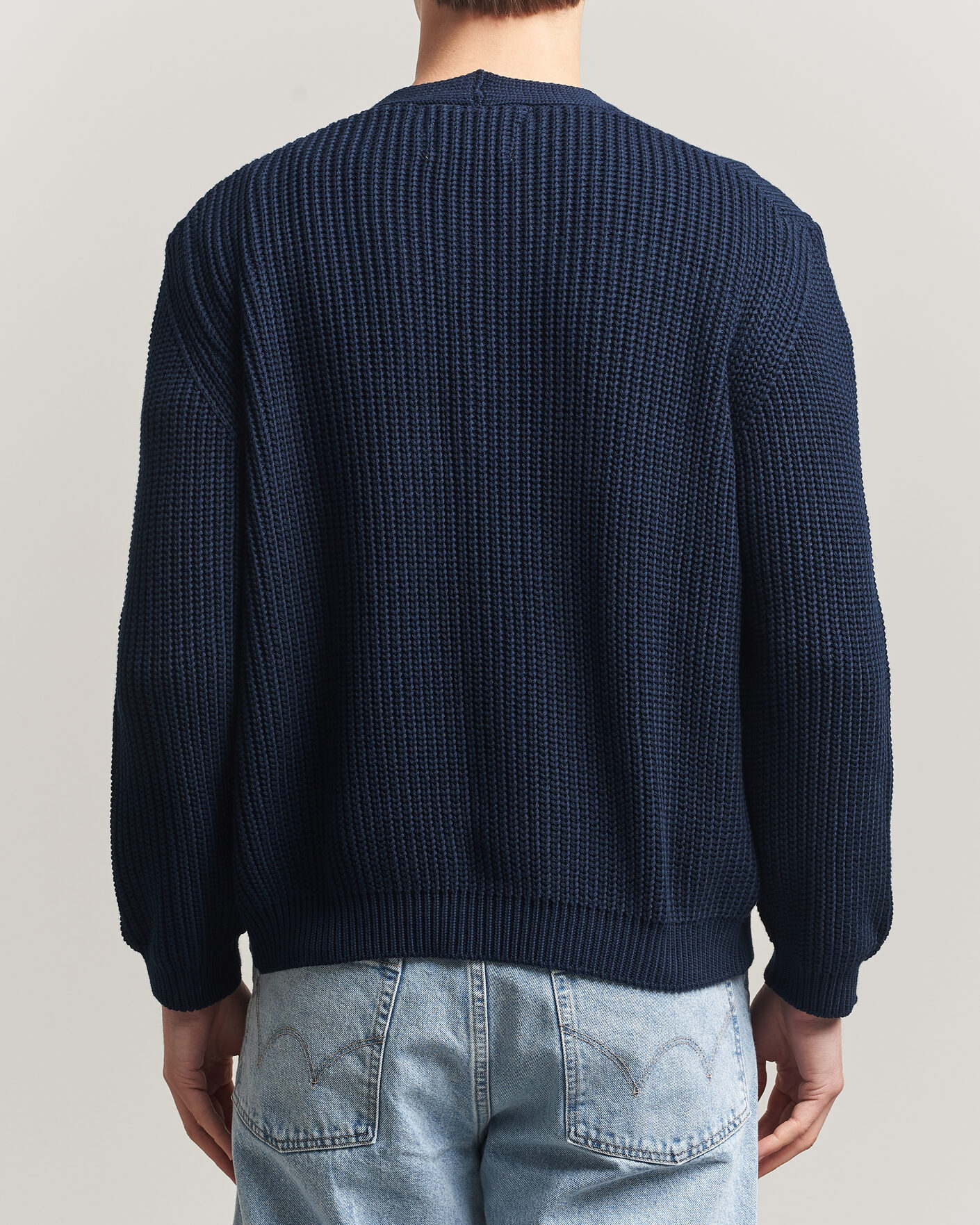 Men | Sweaters & Knitwear | Peregrine | River Cotton Cardigan Navy