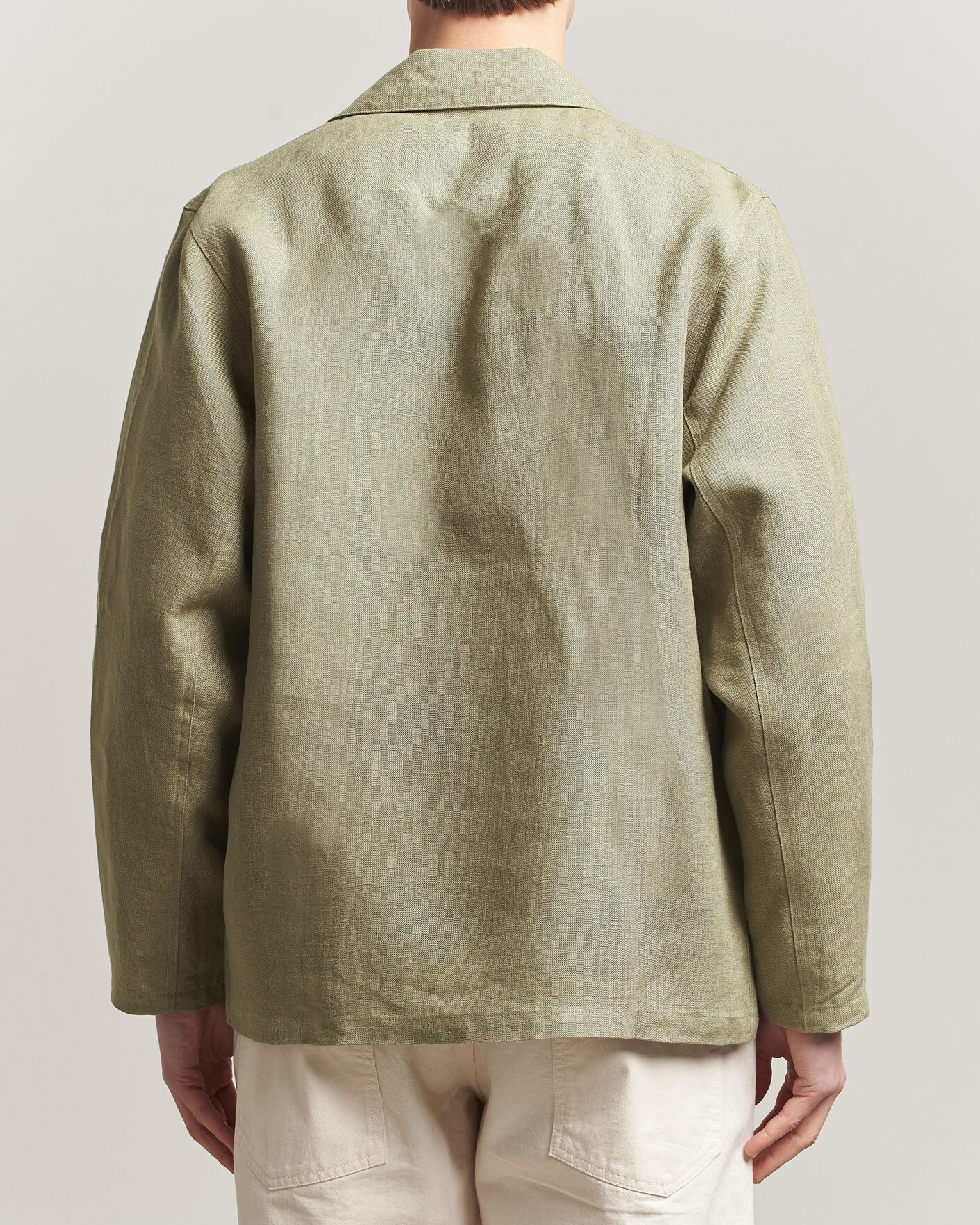 Men | Shirts | Peregrine | Windsor Linen Shacket Khaki