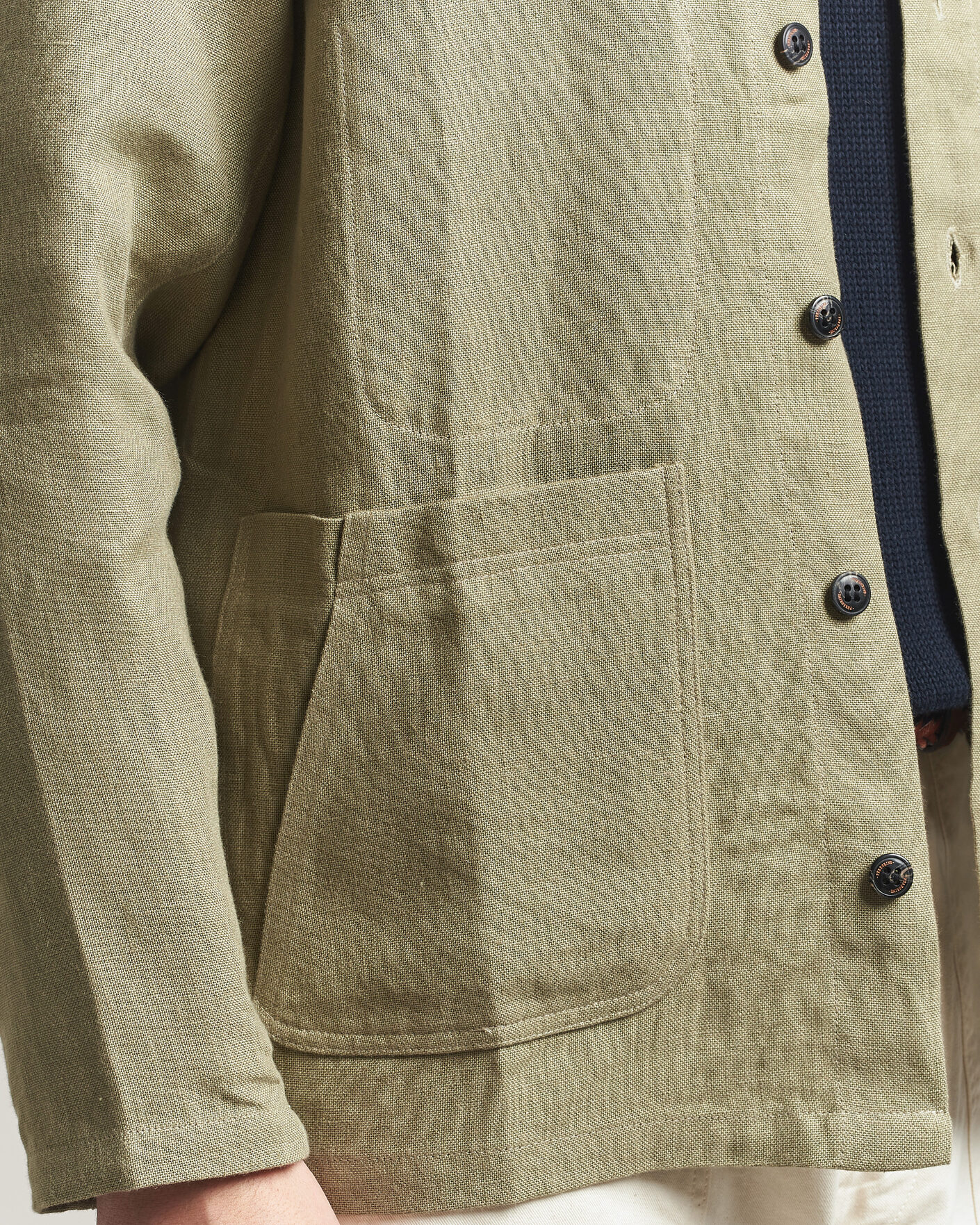 Men | Shirts | Peregrine | Windsor Linen Shacket Khaki