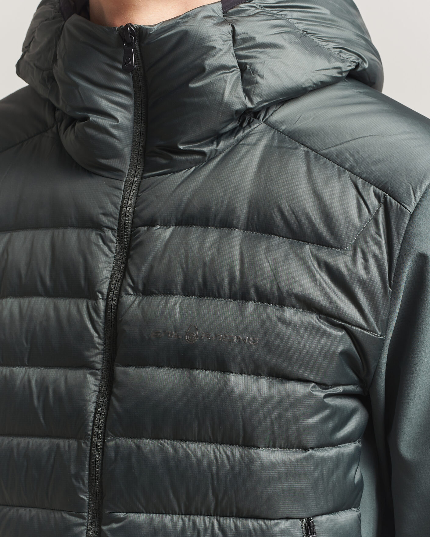 Men | Coats & Jackets | Sail Racing | Spray Hooded Hybrid Jacket Aurora Green