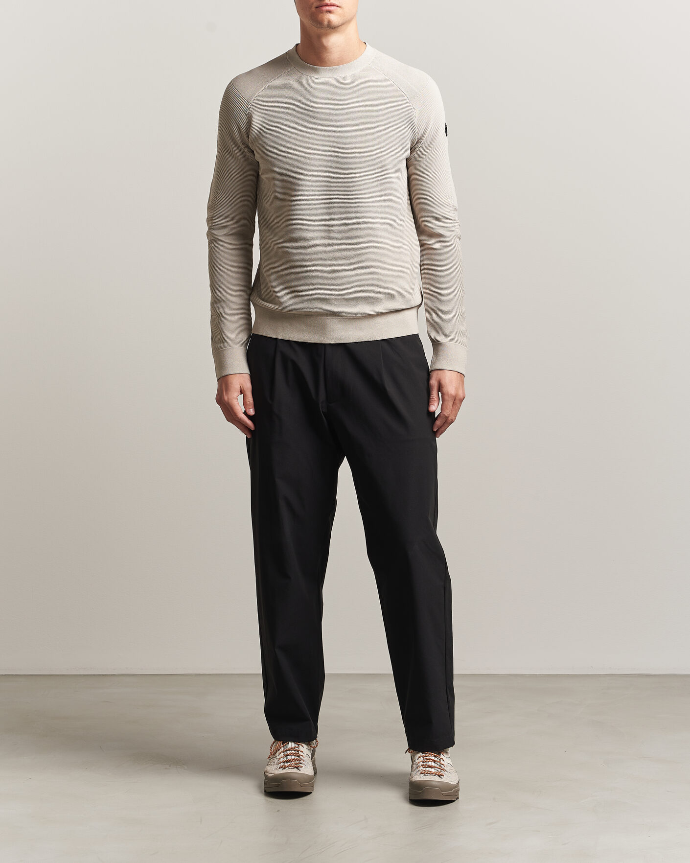 Men | Sweaters & Knitwear | Sail Racing | Element Seamless Crew Neck Sand