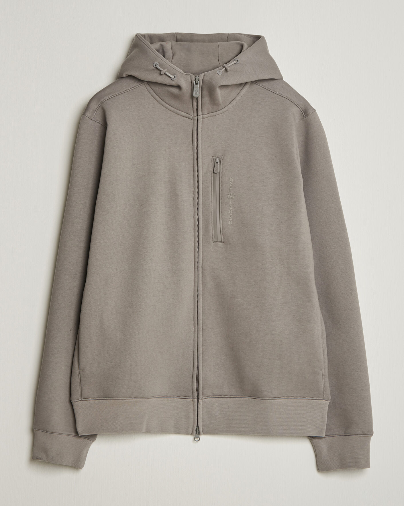 Men | Sweaters & Knitwear | Sail Racing | Bowman Monochrome Full Zip Hoodie Oyster
