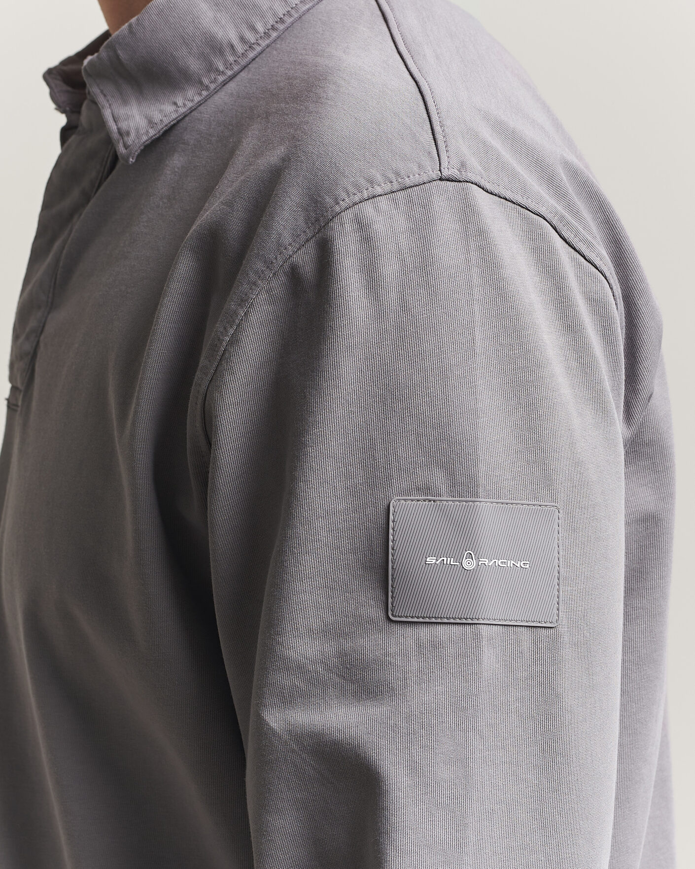 Men | Sweaters & Knitwear | Sail Racing | Wind Pigment Dyed Rugger Frost Grey