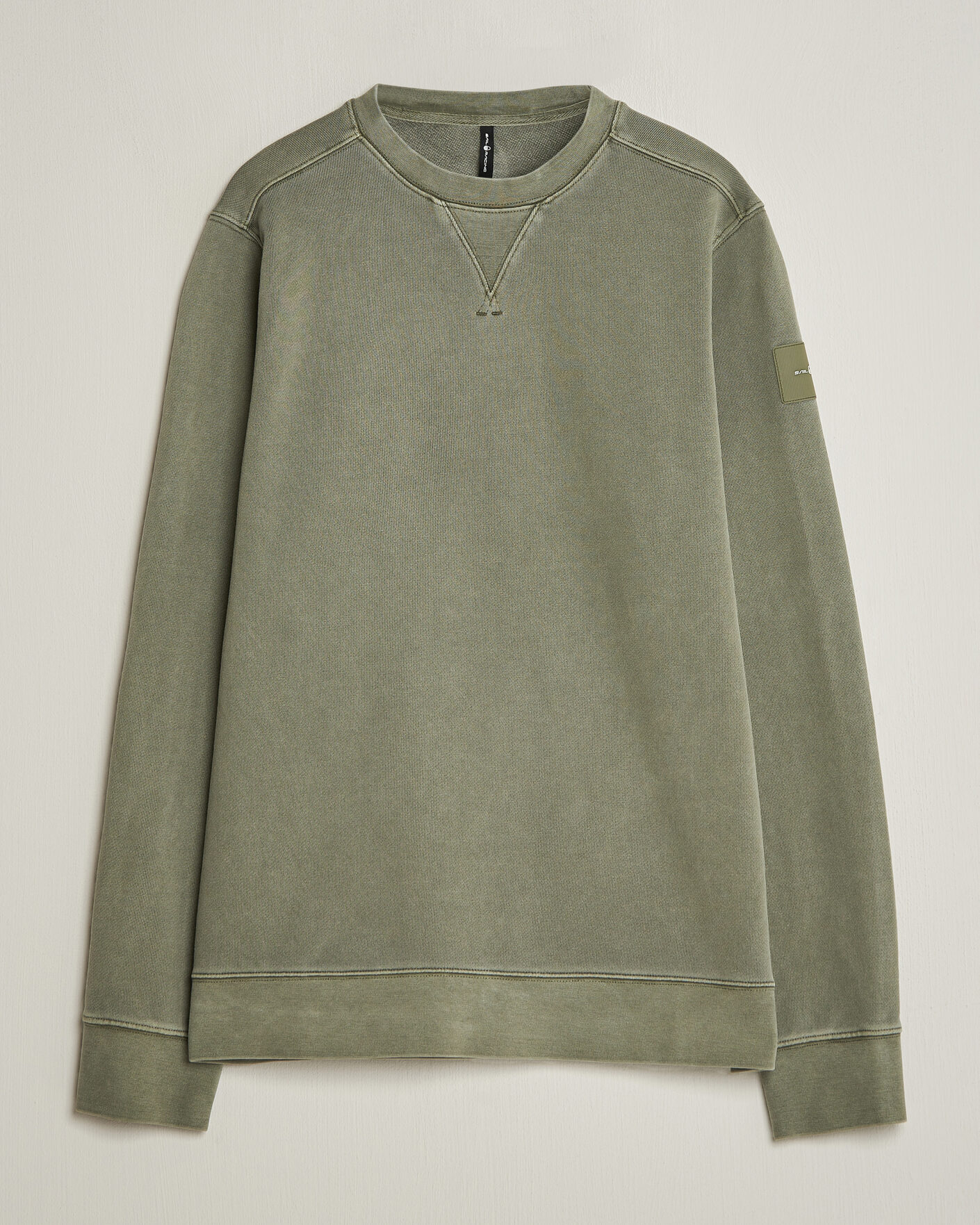 Men | Sweaters & Knitwear | Sail Racing | Wind Pigment Dyed Sweatshirt Mud Green