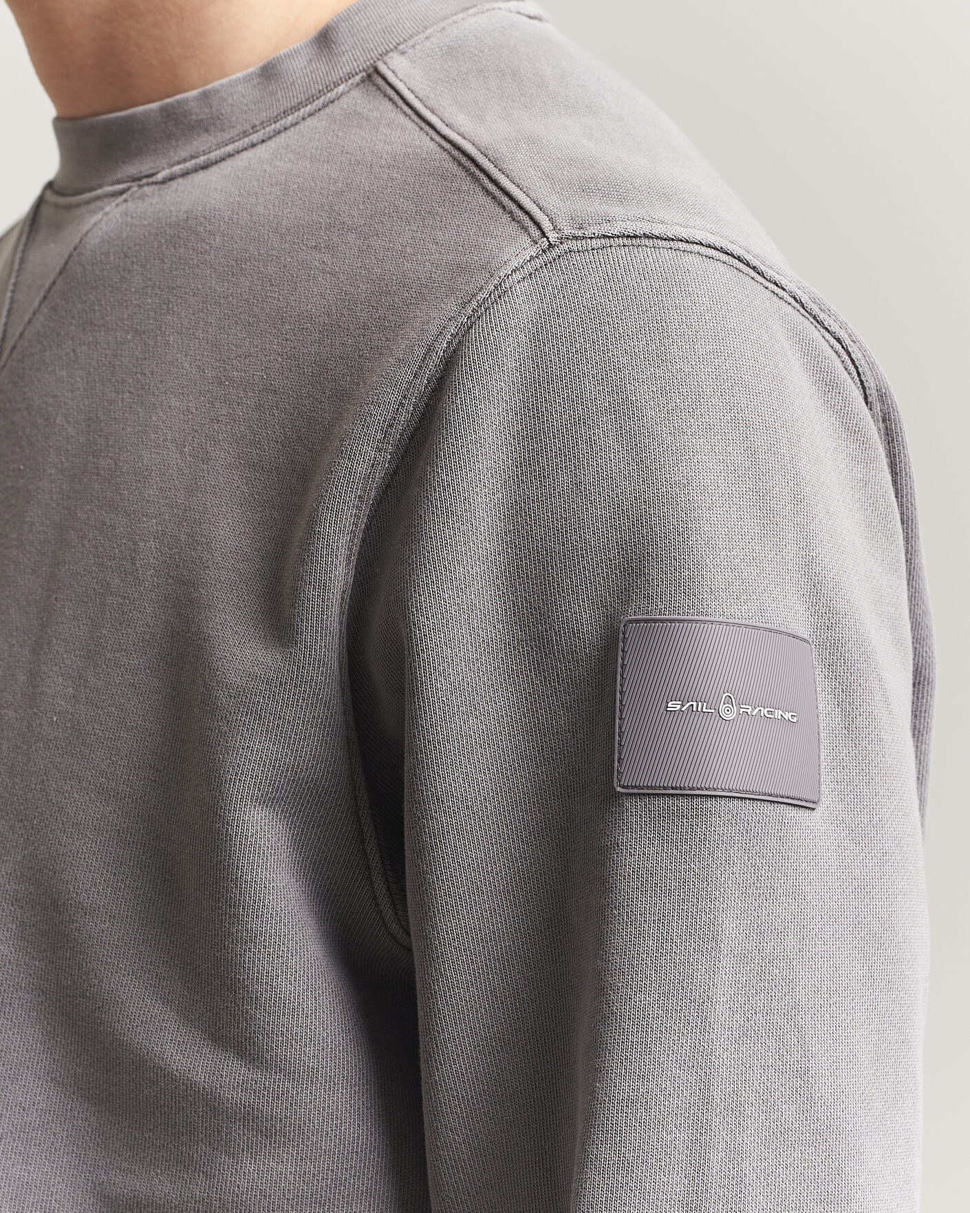 Men | Sweaters & Knitwear | Sail Racing | Wind Pigment Dyed Sweatshirt Frost Grey