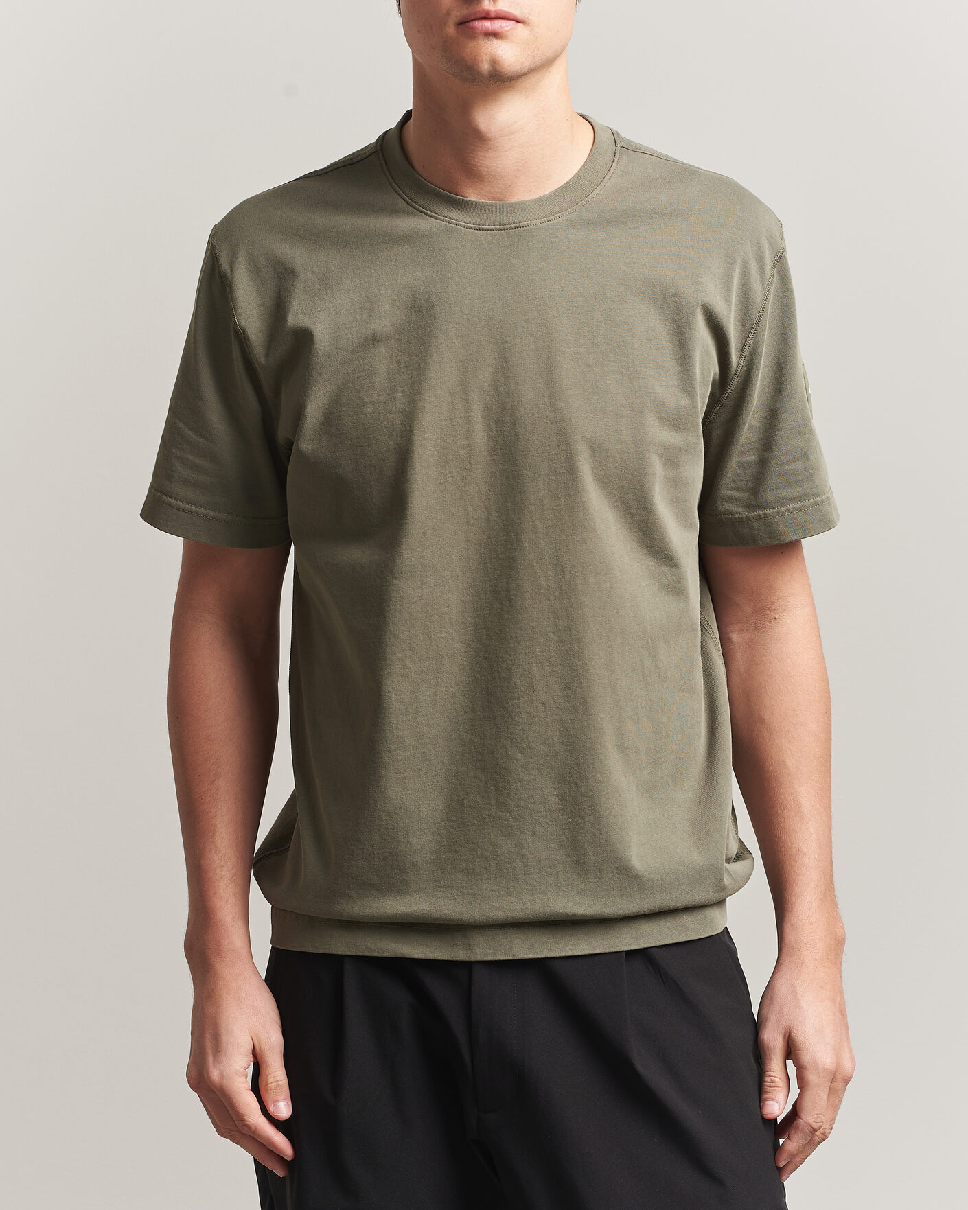 Men | T-Shirts | Sail Racing | Wind Pigment Dyed T-Shirt Mud Green