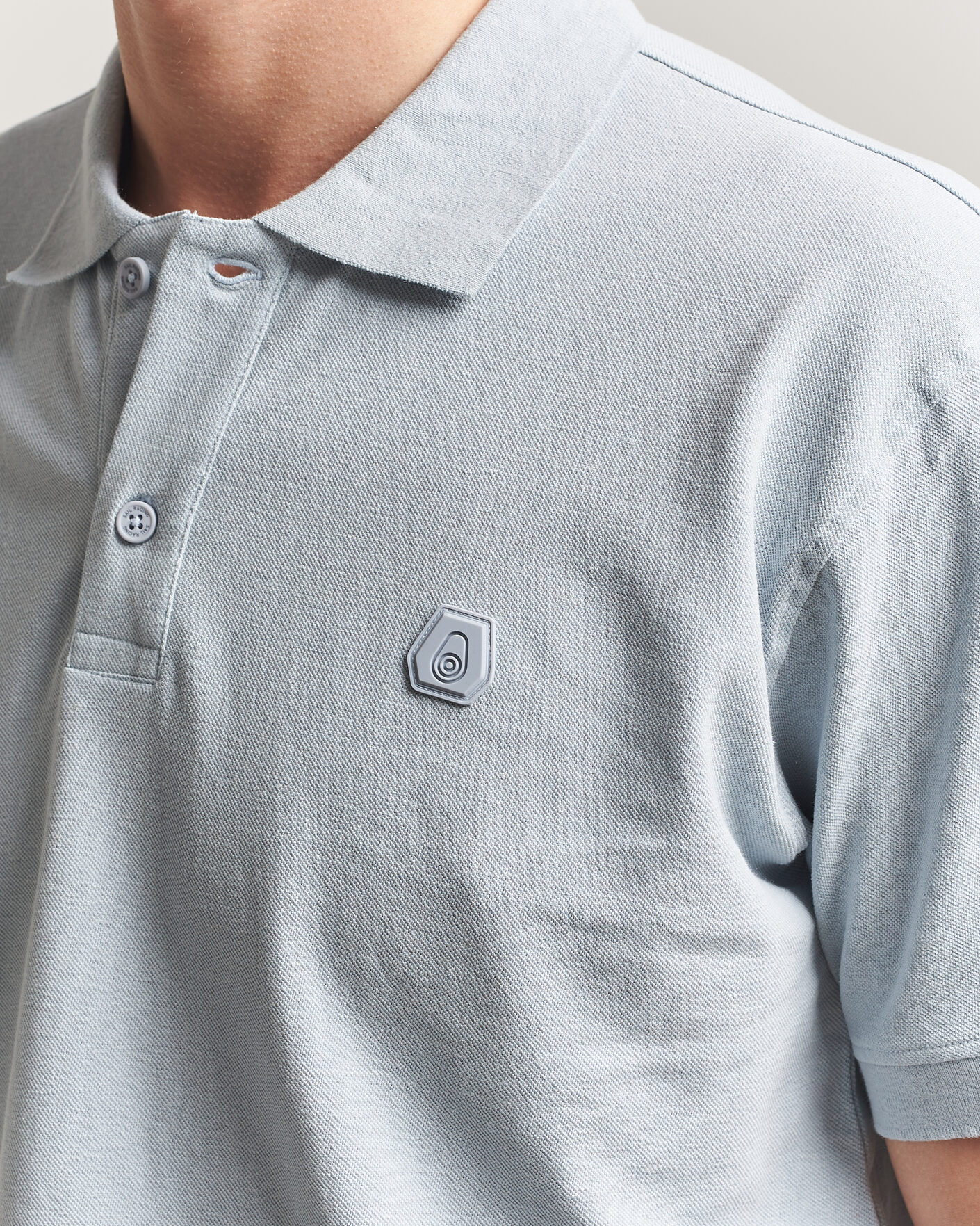 Men | Polo Shirts | Sail Racing | Tornado Cotton/Linen Pique Polo Ice Melt