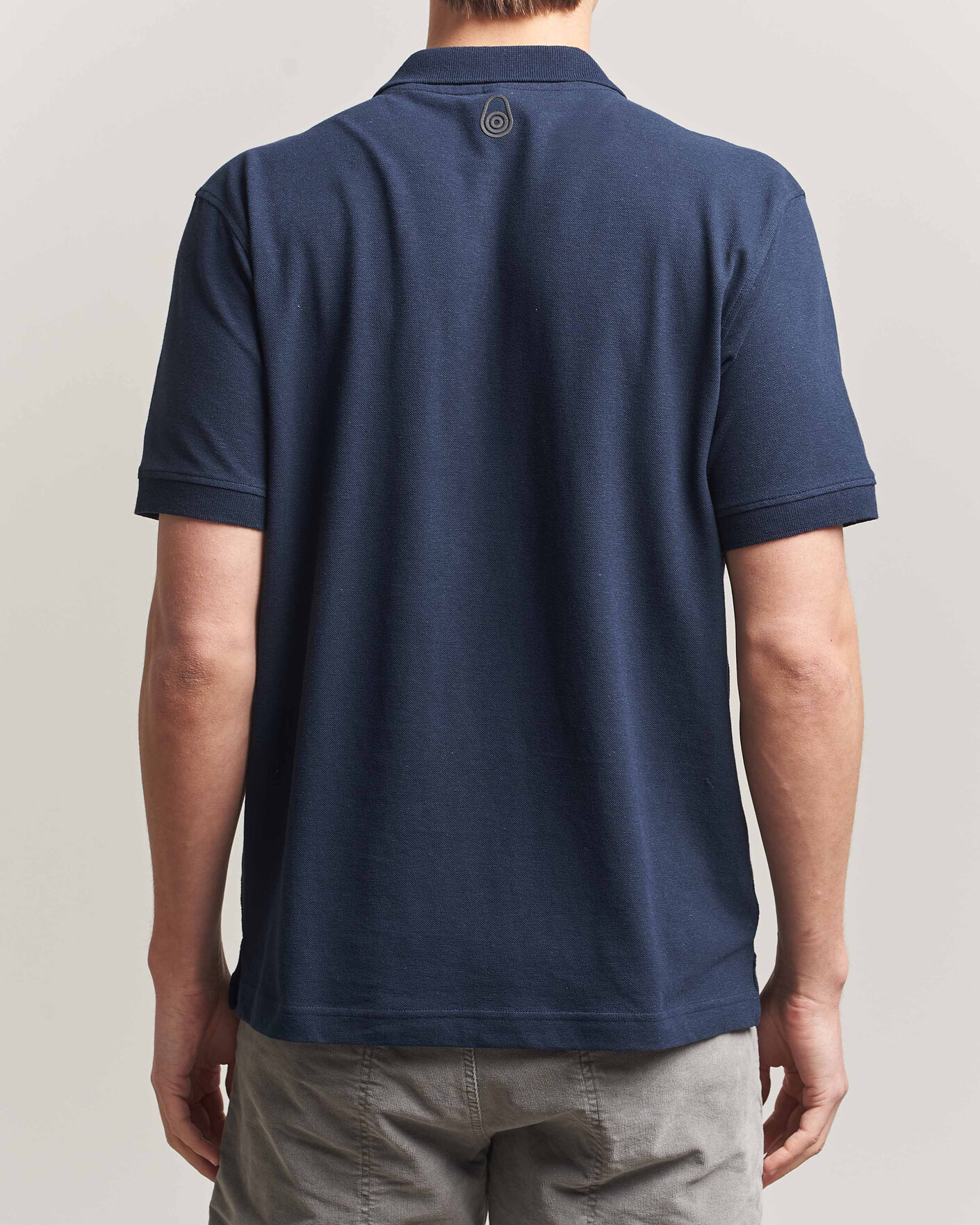 Men | Polo Shirts | Sail Racing | Tornado Cotton/Linen Pique Polo Navy